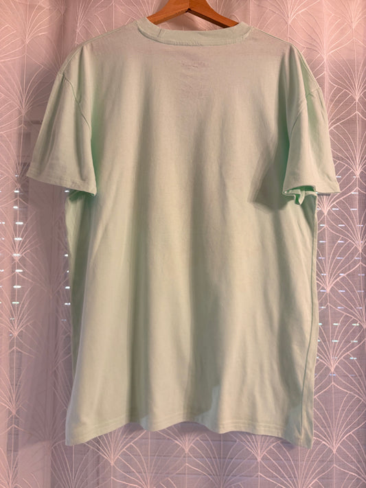 T-shirt Disney Mickey & Friends Vert Menthe Pastel Rétro Pop – Taille L | Seconde Main