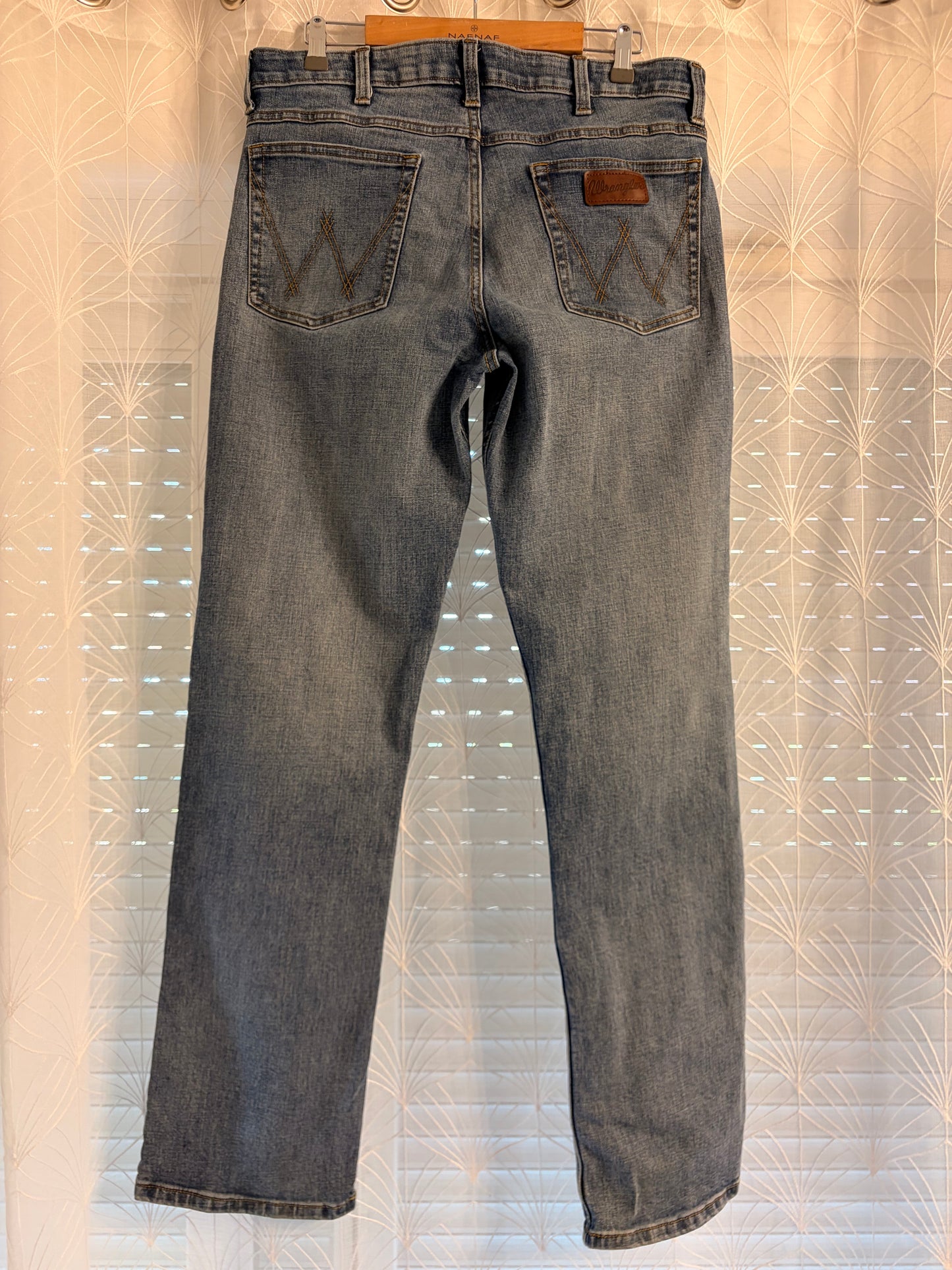 Jean Wrangler 20X Competition Stretch Bleu Droit Bande Élastique Intérieure – Homme – Taille W34/L34 (44)