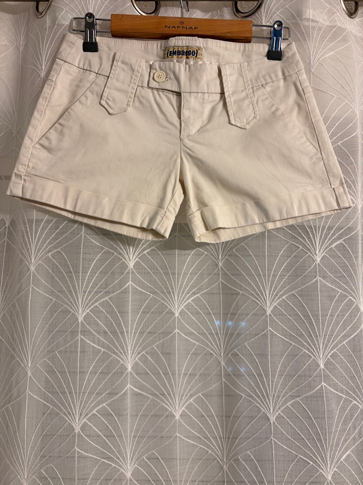 Short Embargo Style Banora Beige/Écru – Femme – Taille 36 (S)