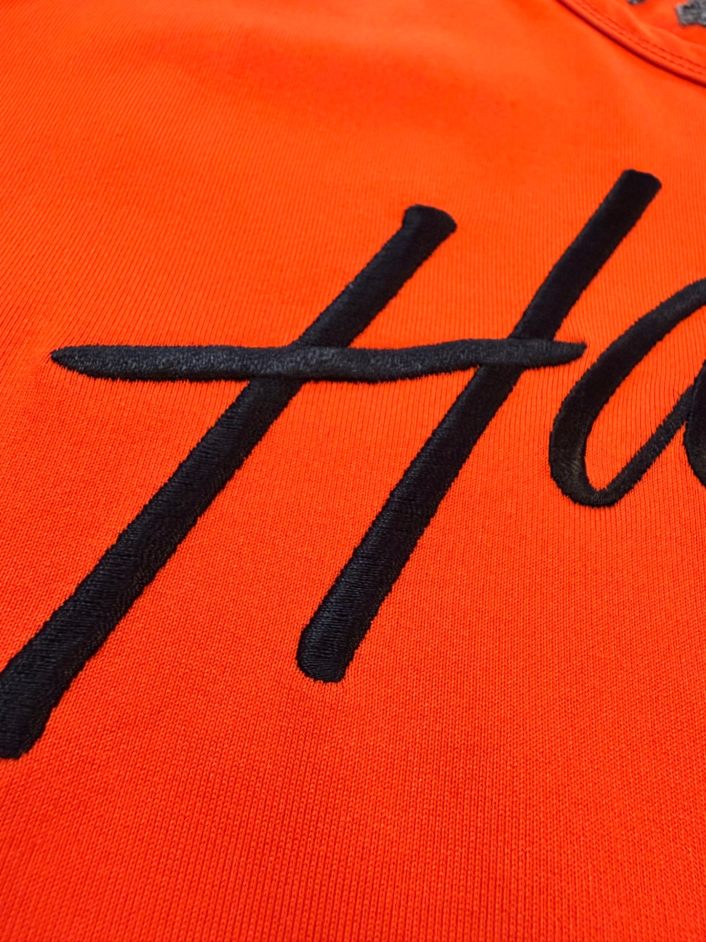 Débardeur Harley-Davidson Ridge Runner Chattanooga Tennessee Dos Nageur Racerback Orange Vif Brodé Cursive Noire 92% Polyester – Femme – Taille S