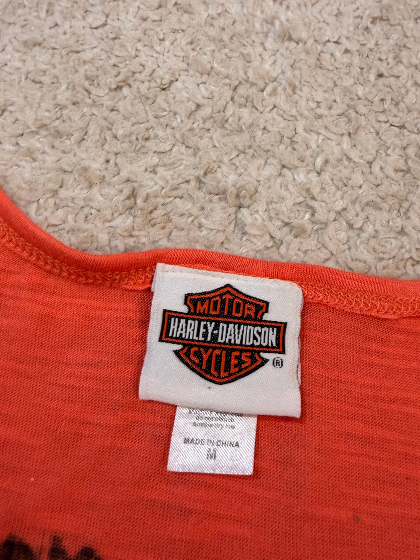 Débardeur Harley-Davidson Collector Cruisin' the Coast 2011 Orange Corail – Femme – Taille M