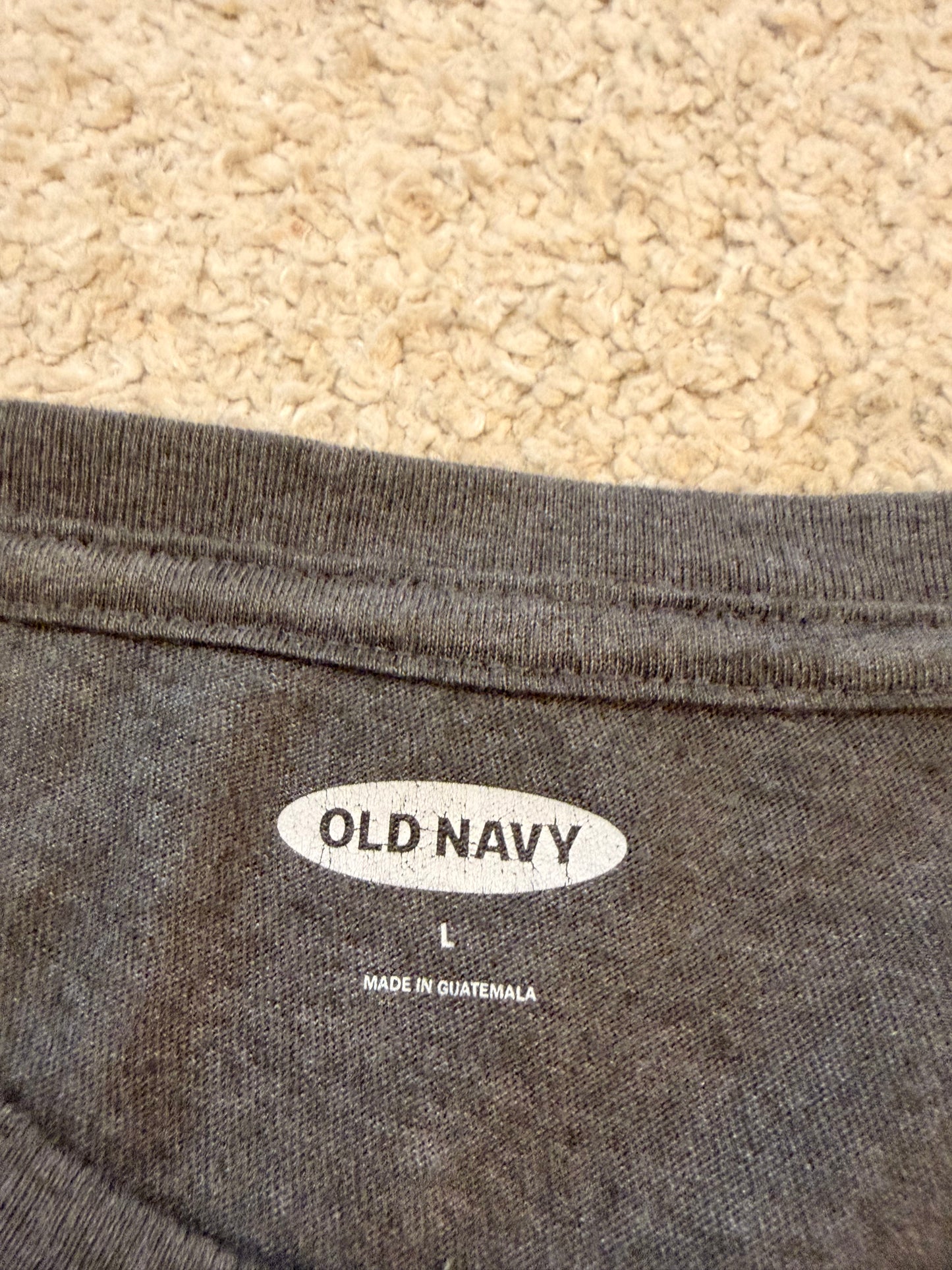 T-shirt Disney x Old Navy Mickey Mouse Gris Anthracite Vintage – Taille L