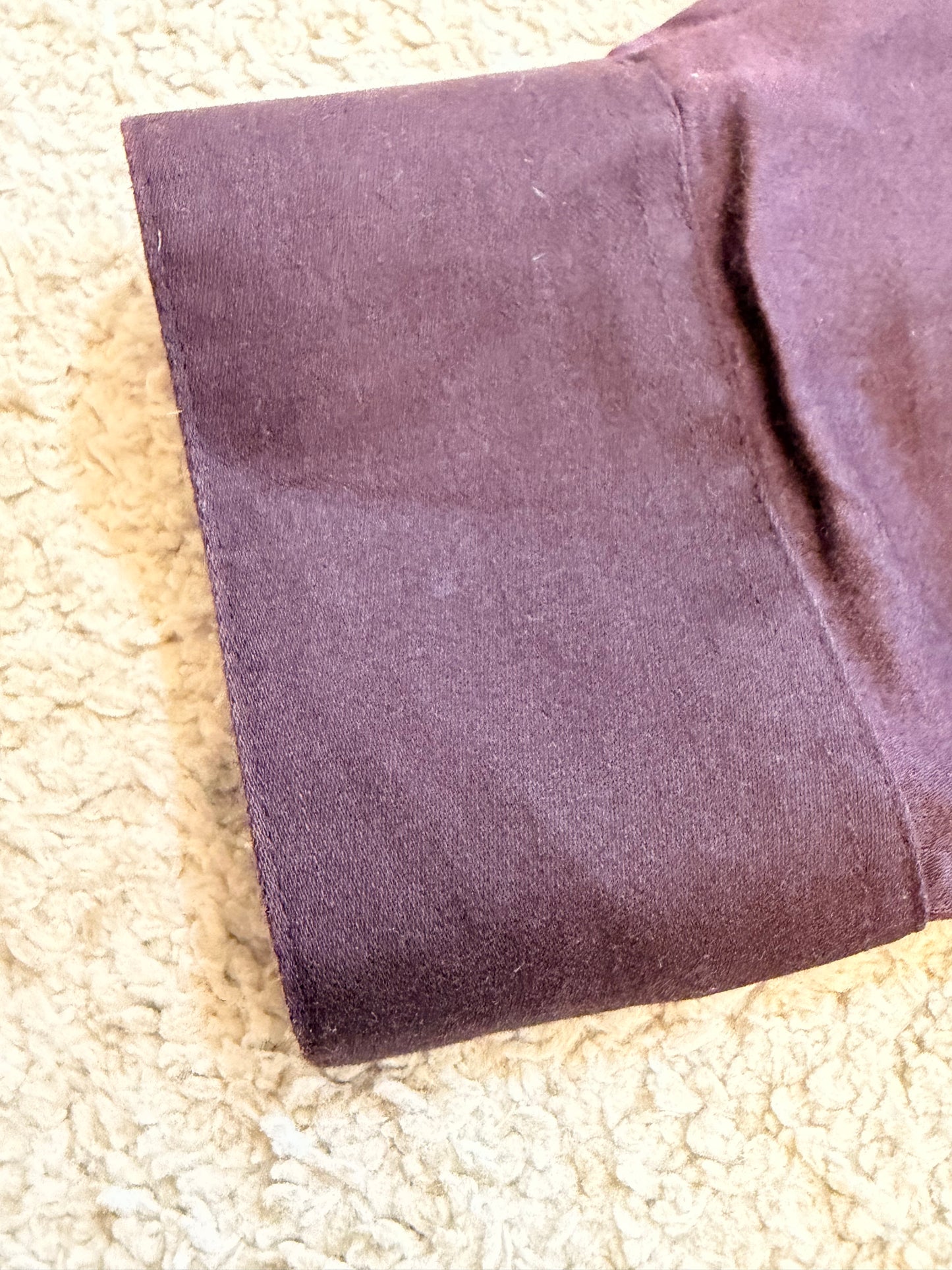 Chemise Pierre Cardin Manches Longues Satinée Chocolat / Bordeaux – Taille XL
