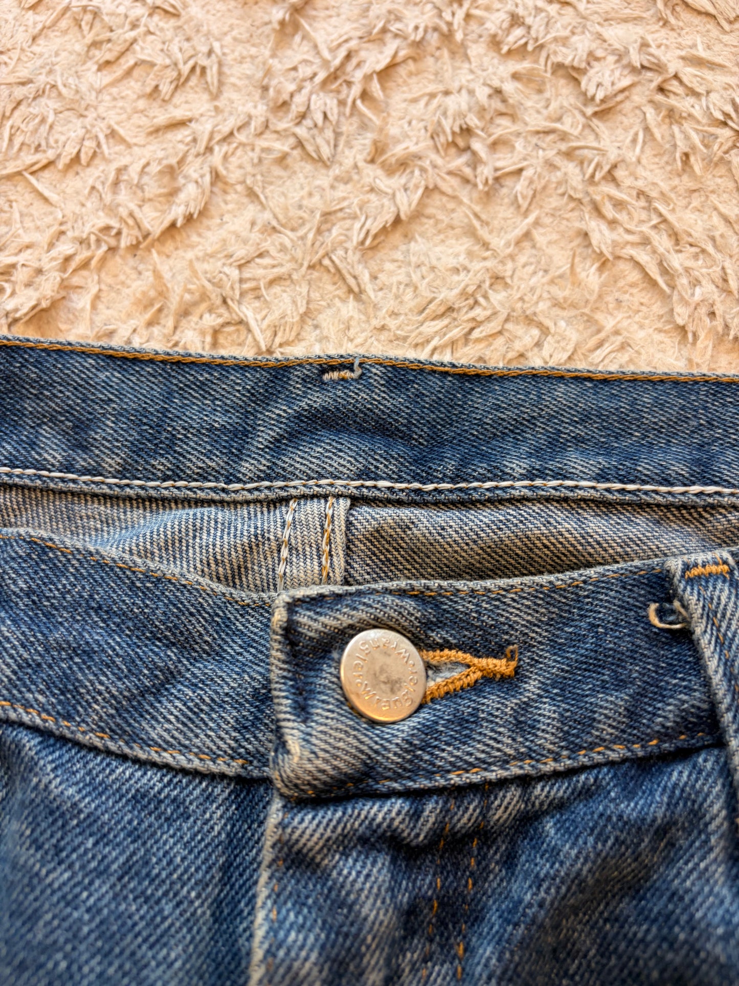 Jean Wrangler Premium Quality Relaxed Fit Bleu Stonewash 100% Coton – Homme – Taille W35/L32
