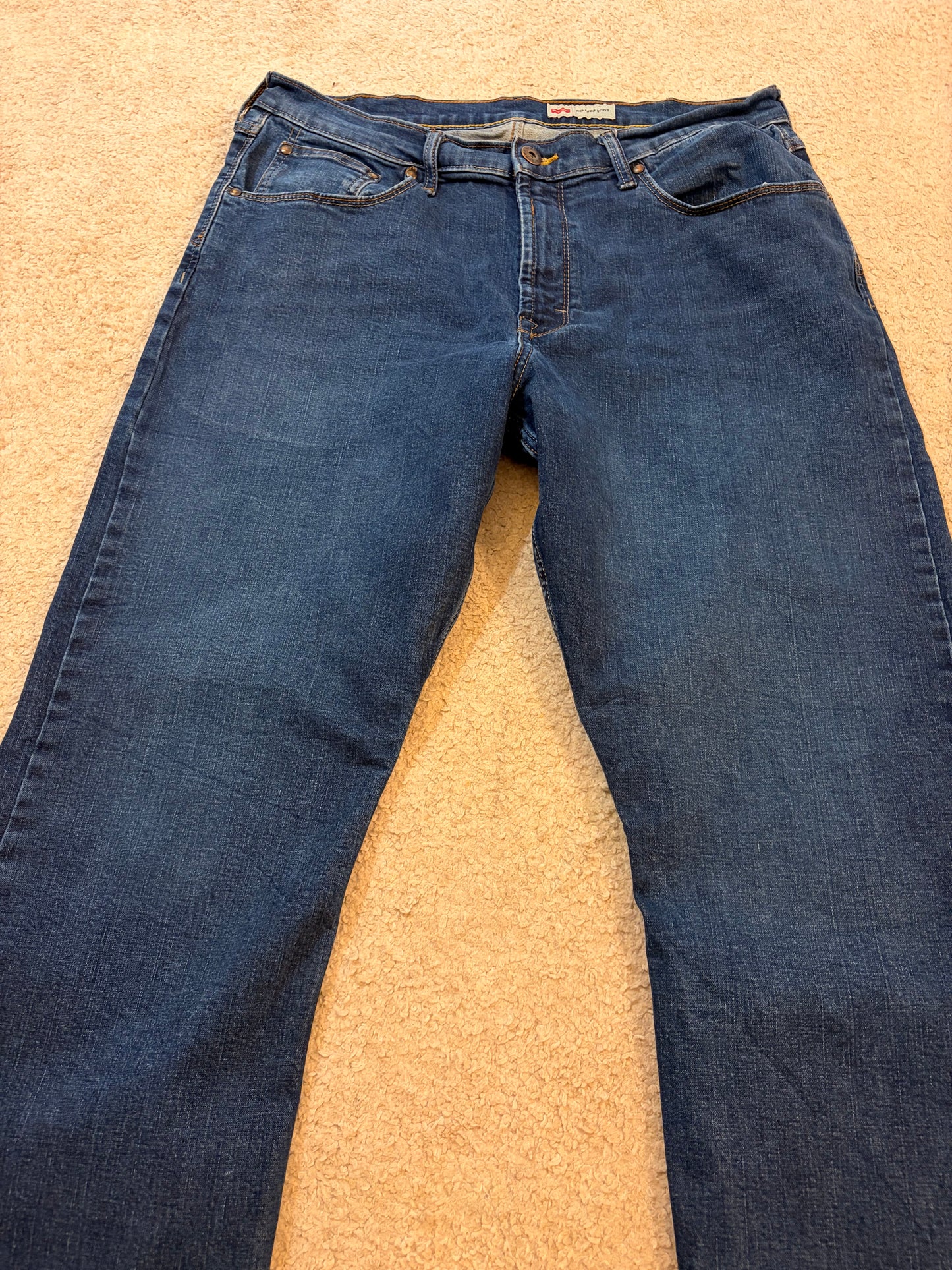 Jean Wrangler Relaxed Bootcut Bleu Stretch Coton/Élasthanne – Taille W34 | Seconde Main