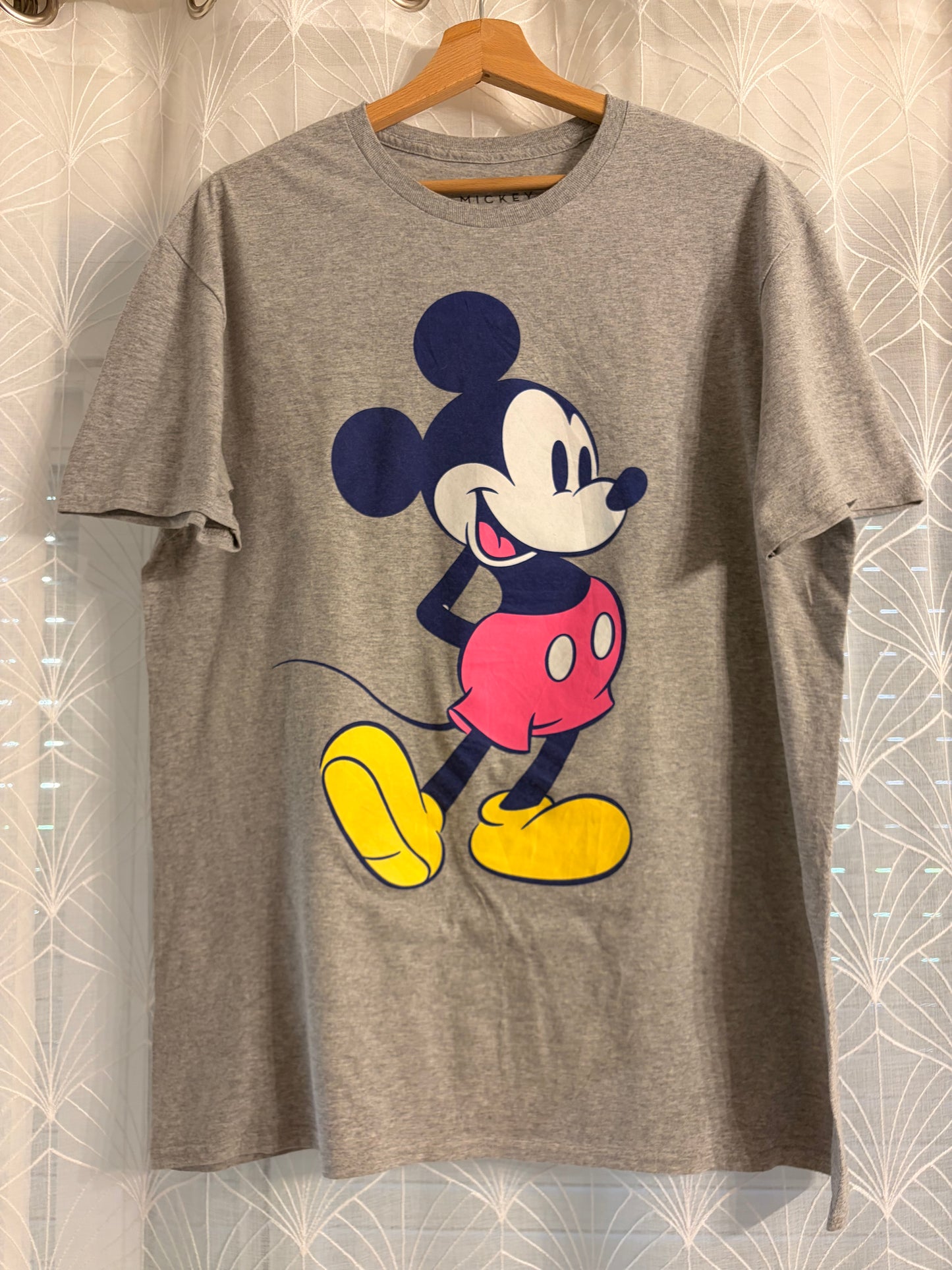 T-shirt Disney Mickey Mouse Gris Chiné – Taille L | Seconde Main