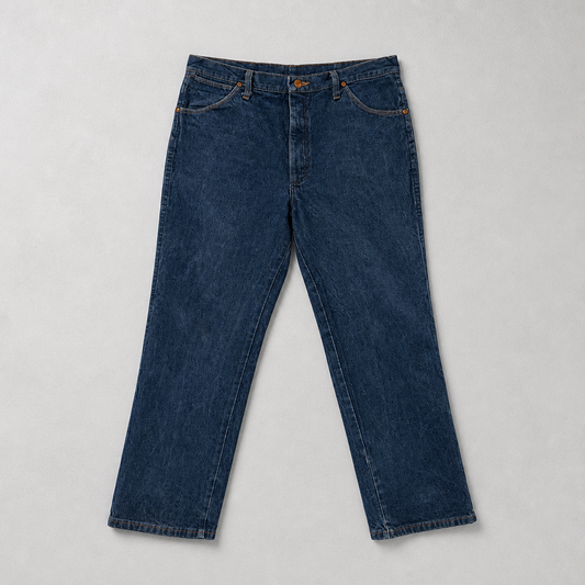 Jean Wrangler 936 droit bleu medium stonewash 100% coton – Homme – Taille W36 L29 | Mode Seconde