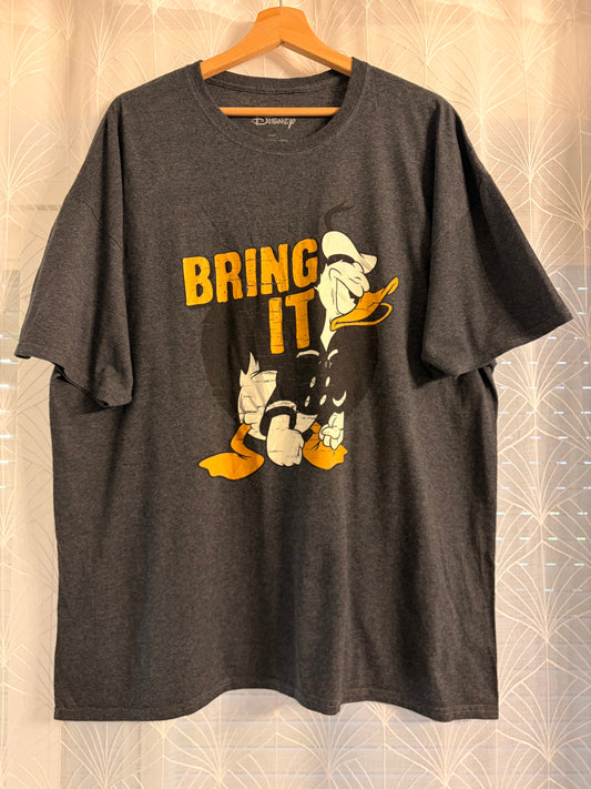 T-shirt Disney Donald Duck « Bring It » Gris Anthracite – Taille 2X (XXL)