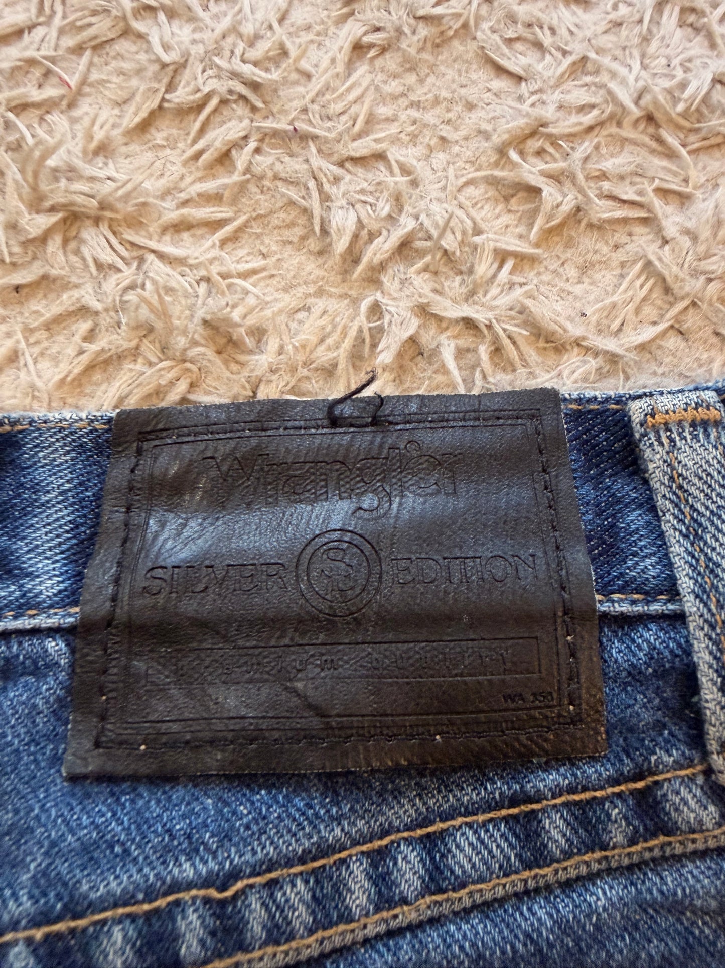 Jean Wrangler Silver Edition Droit Bleu Medium Délavé 100% Coton – Homme – Taille W38/L30