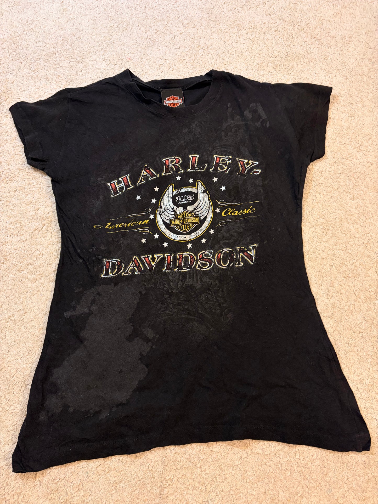 T-shirt Harley-Davidson Édition Collector 105ème Anniversaire Noir – Femme – Taille L