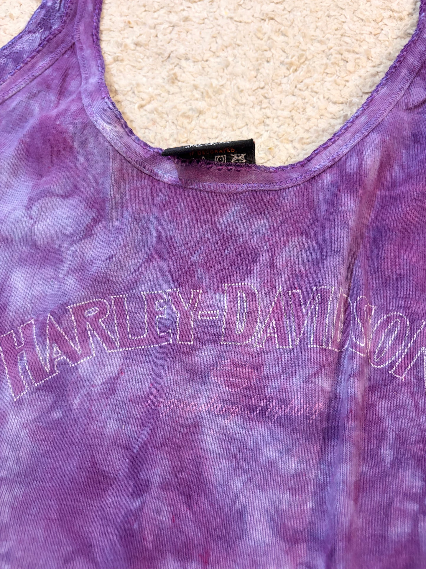 Débardeur Harley-Davidson Tie-Dye Violet/Prune – Wichita KS – Femme – Taille XL