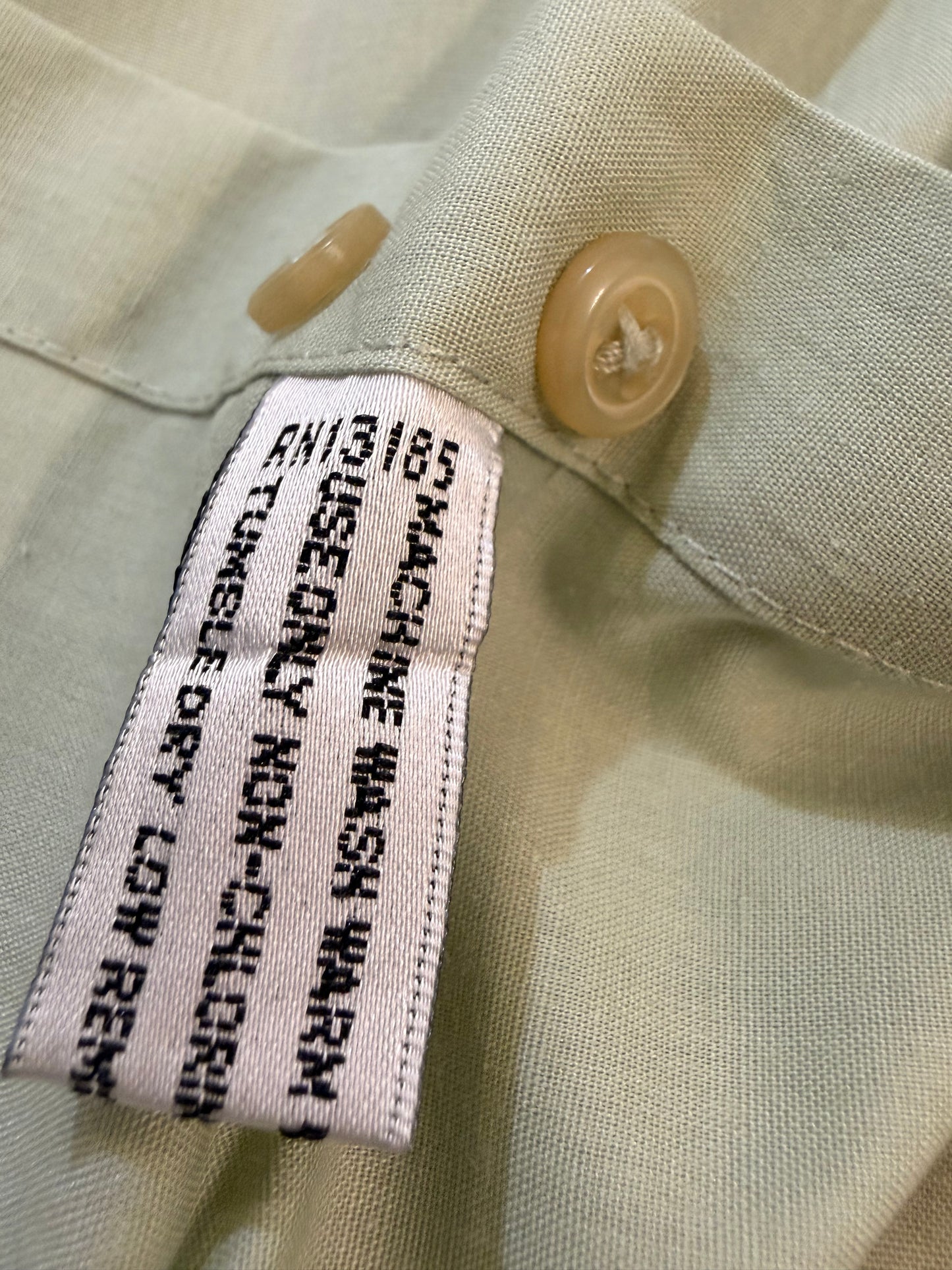 Chemise Pierre Cardin Vert Amande/Eau Pastel Manches Longues – Homme – Taille 16/16½ (XL)
