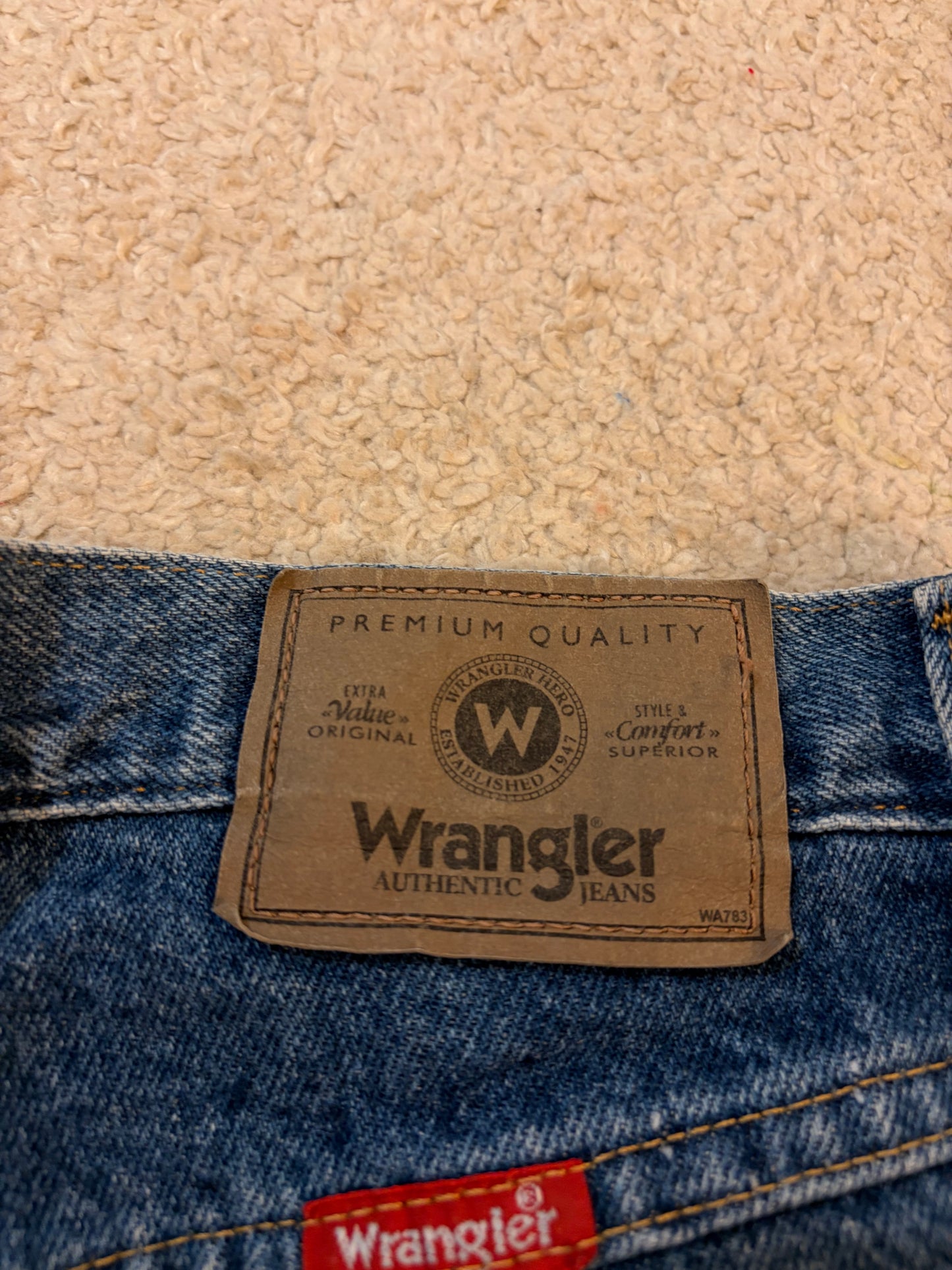 Jean Wrangler Regular Fit Coupe Droite Bleu Medium – W30 L30
