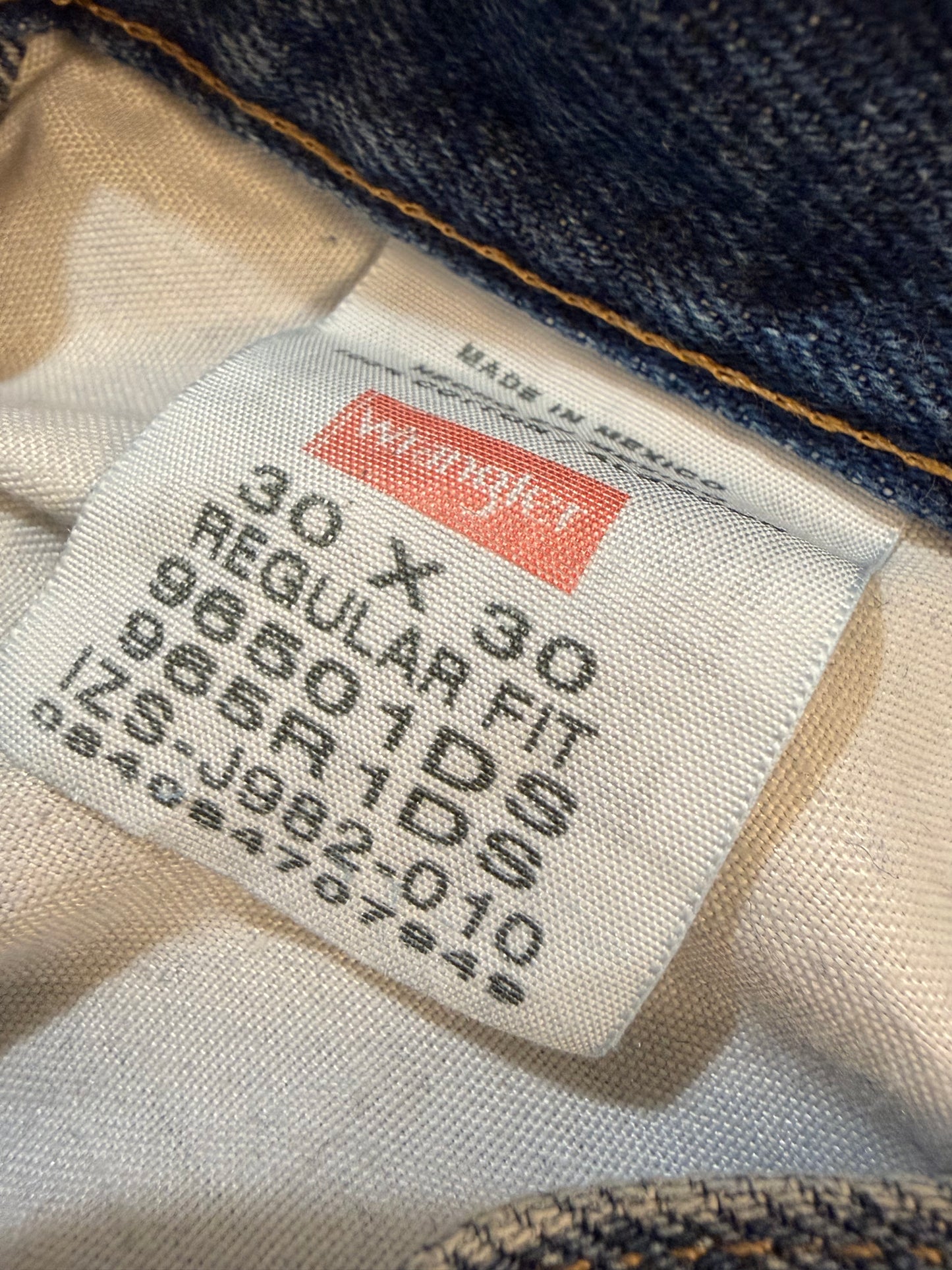 Jean Wrangler Regular Fit Coupe Droite Bleu Medium – W30 L30
