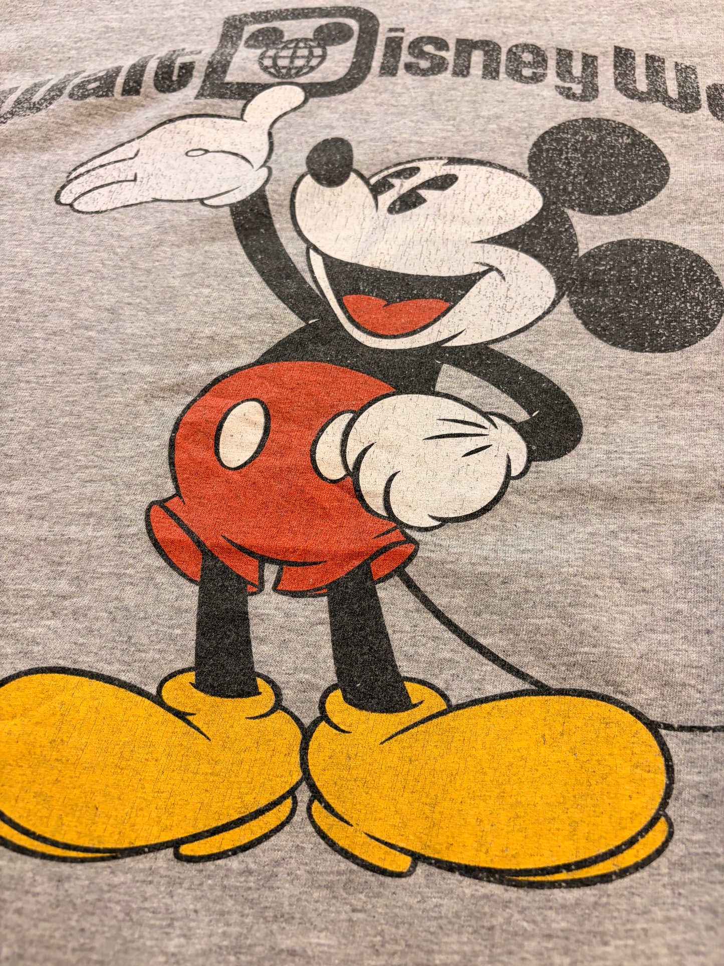T-shirt Walt Disney World Mickey Mouse Gris Chiné – Taille XXL | Seconde Main
