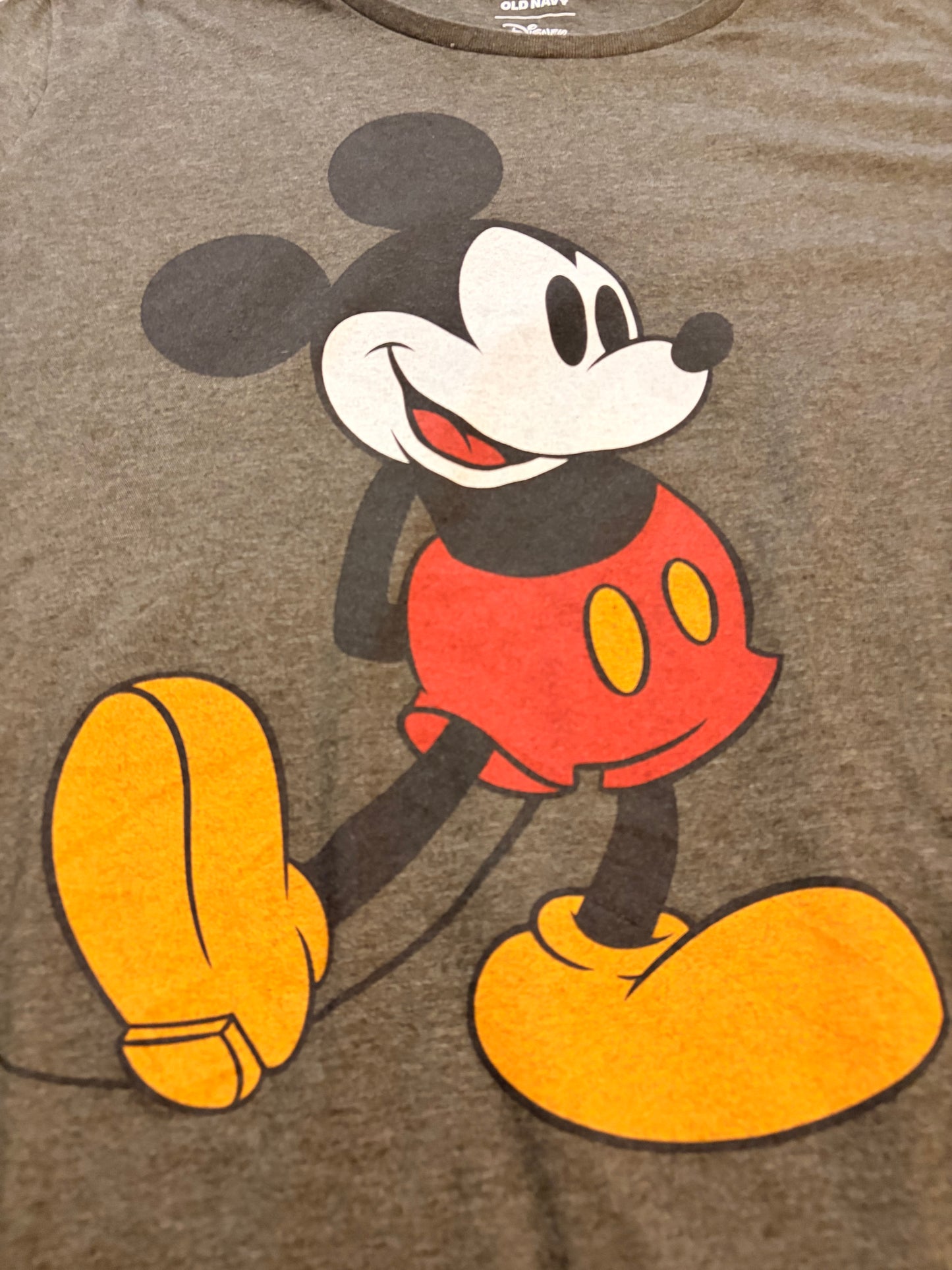 T-shirt Disney x Old Navy Mickey Mouse Vintage Gris Anthracite – Mixte – Taille XXL Tall