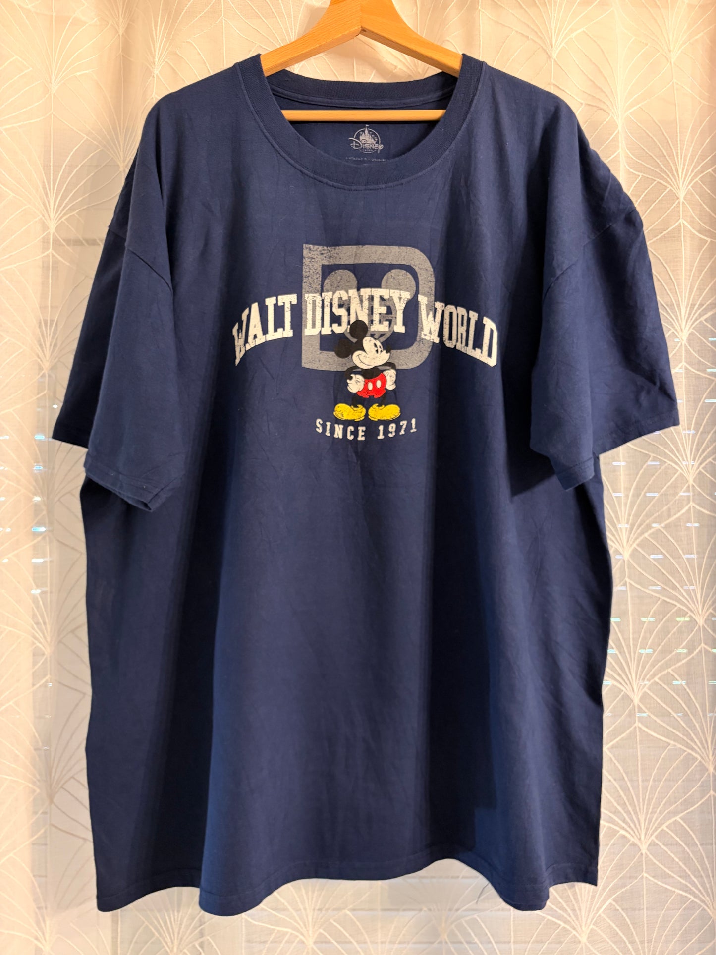 T-shirt Walt Disney World Bleu Marine Mickey Vintage – Taille XXL | Seconde Main