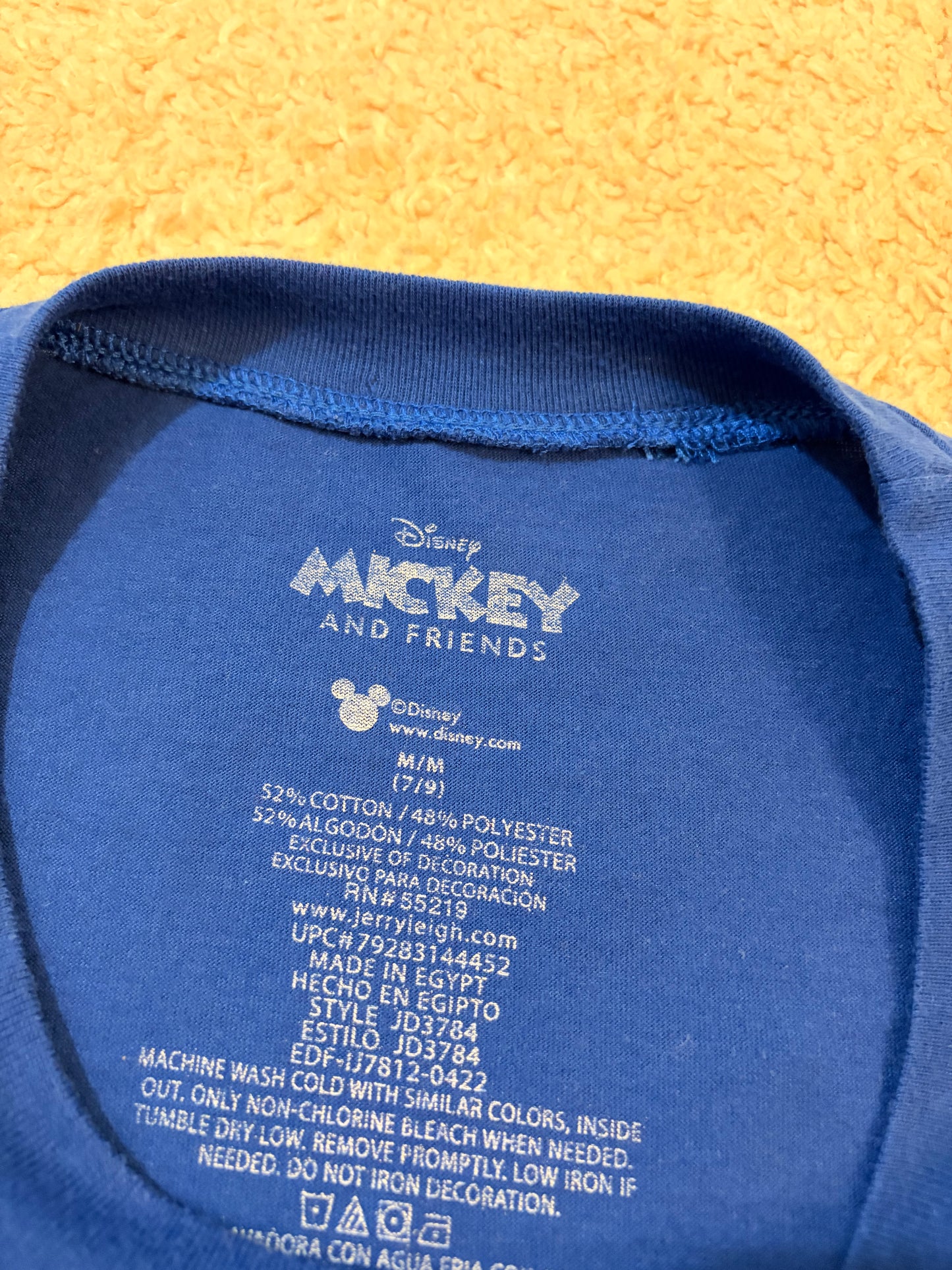 T-shirt Disney Mickey and Friends Bleu Roi – Taille M