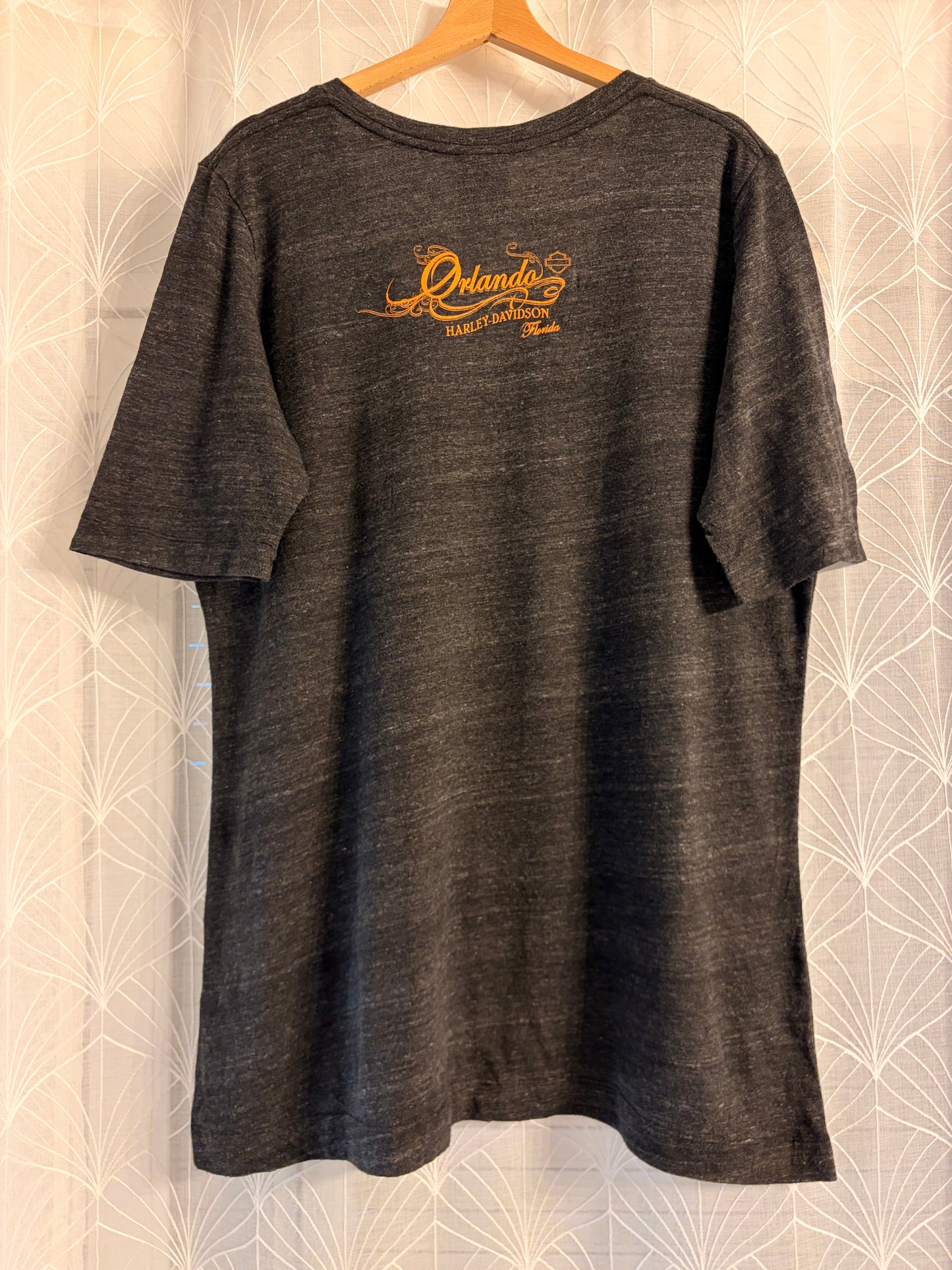 T-shirt Harley-Davidson Live to Ride Col V Gris Anthracite Tri-Blend – Femme – Taille 2XL/XXL