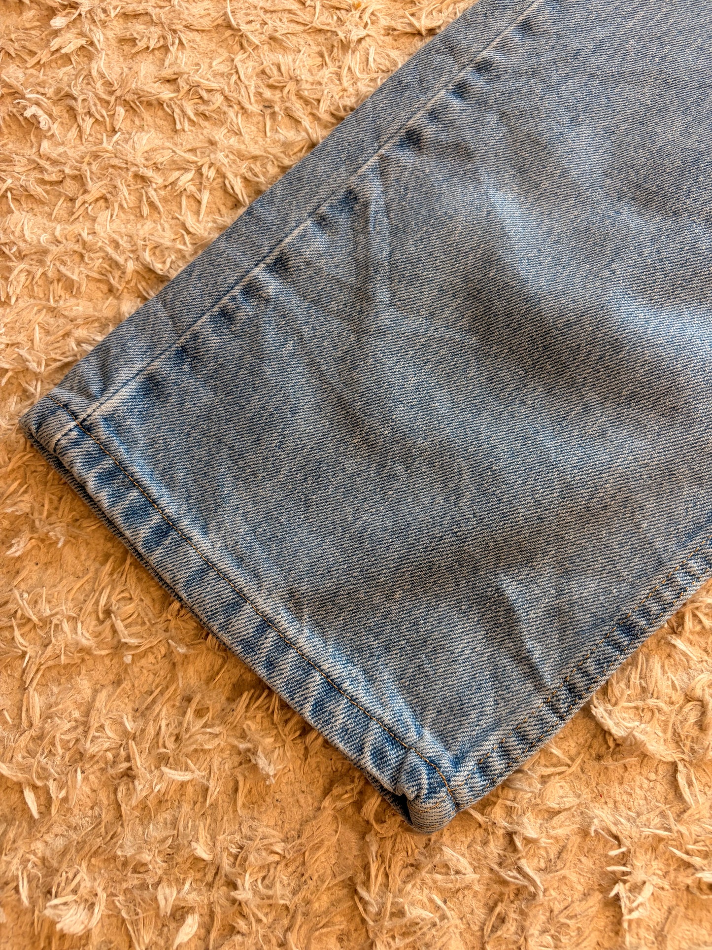 Jean Wrangler Authentics Droit Bleu Clair Délavé Vintage 100% Coton – Homme – Taille W36/L30