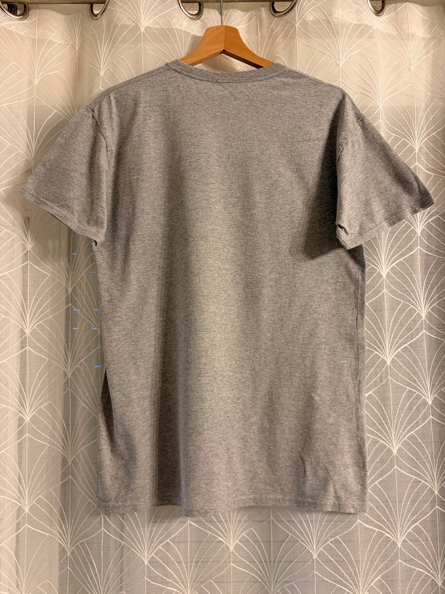 T-shirt Disney Noël Mickey & Minnie Mouse Couronne de Houx Gris Chiné – Mixte – Taille L
