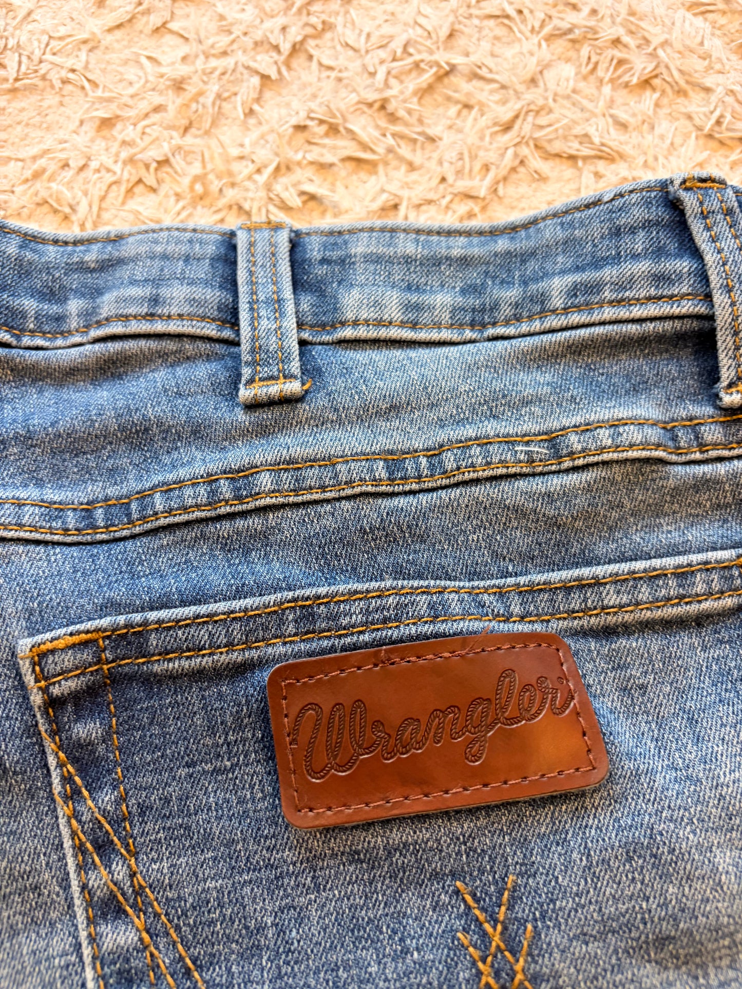 Jean Wrangler 20X Competition Stretch Bleu Droit Bande Élastique Intérieure – Homme – Taille W34/L34 (44)