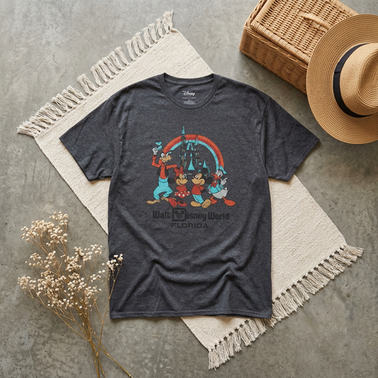 T-shirt Disneyland Vintage Gris Anthracite – Taille L | Seconde Main