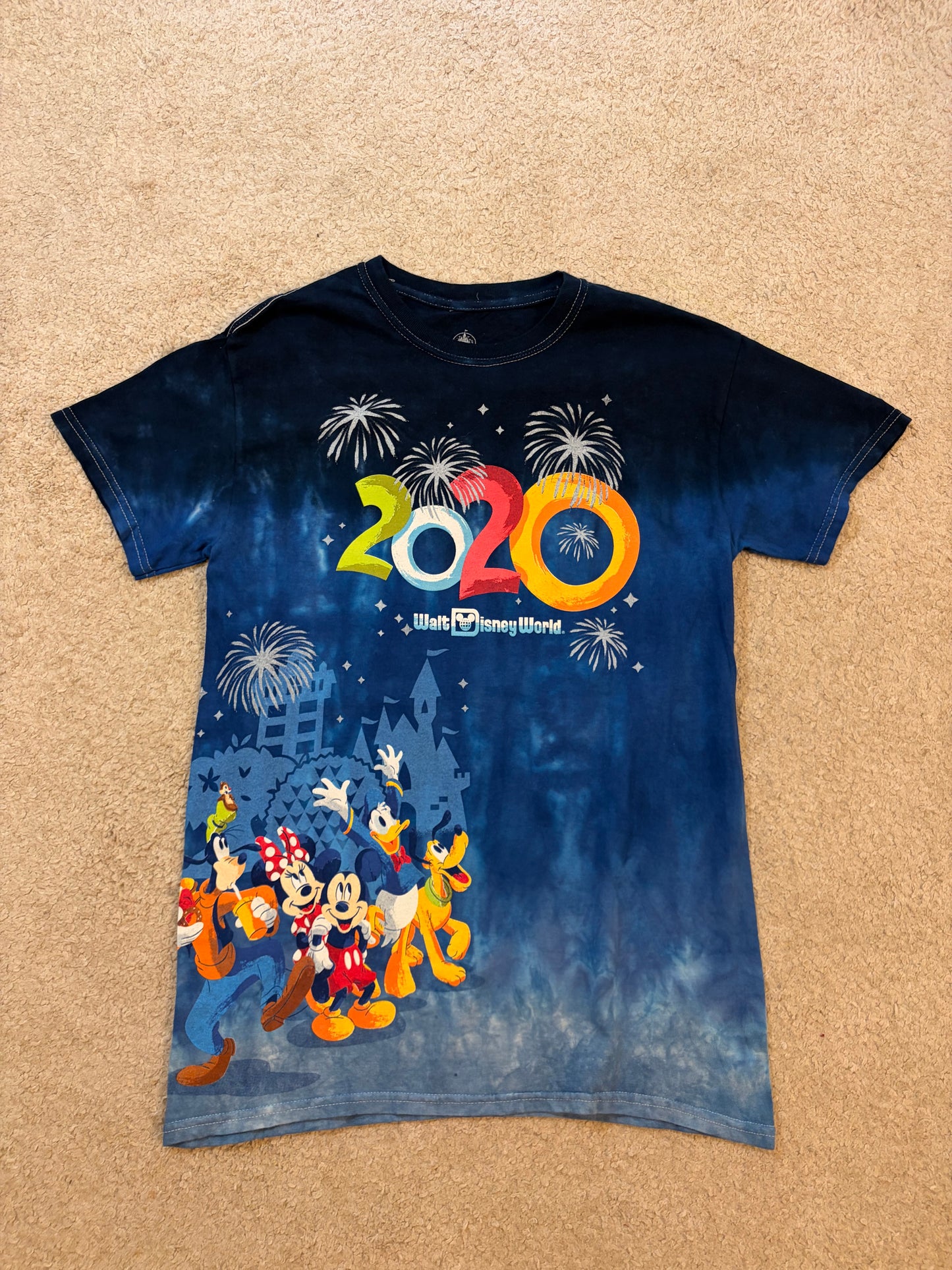 T-shirt Walt Disney World 2020 Tie-Dye Bleu – Taille S | Seconde Main