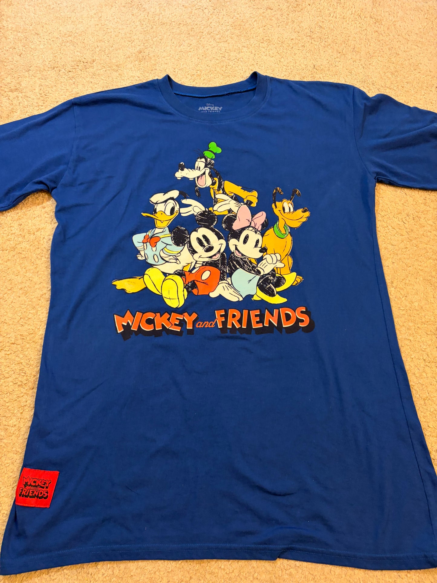 T-shirt Disney Mickey and Friends Bleu Roi – Taille M