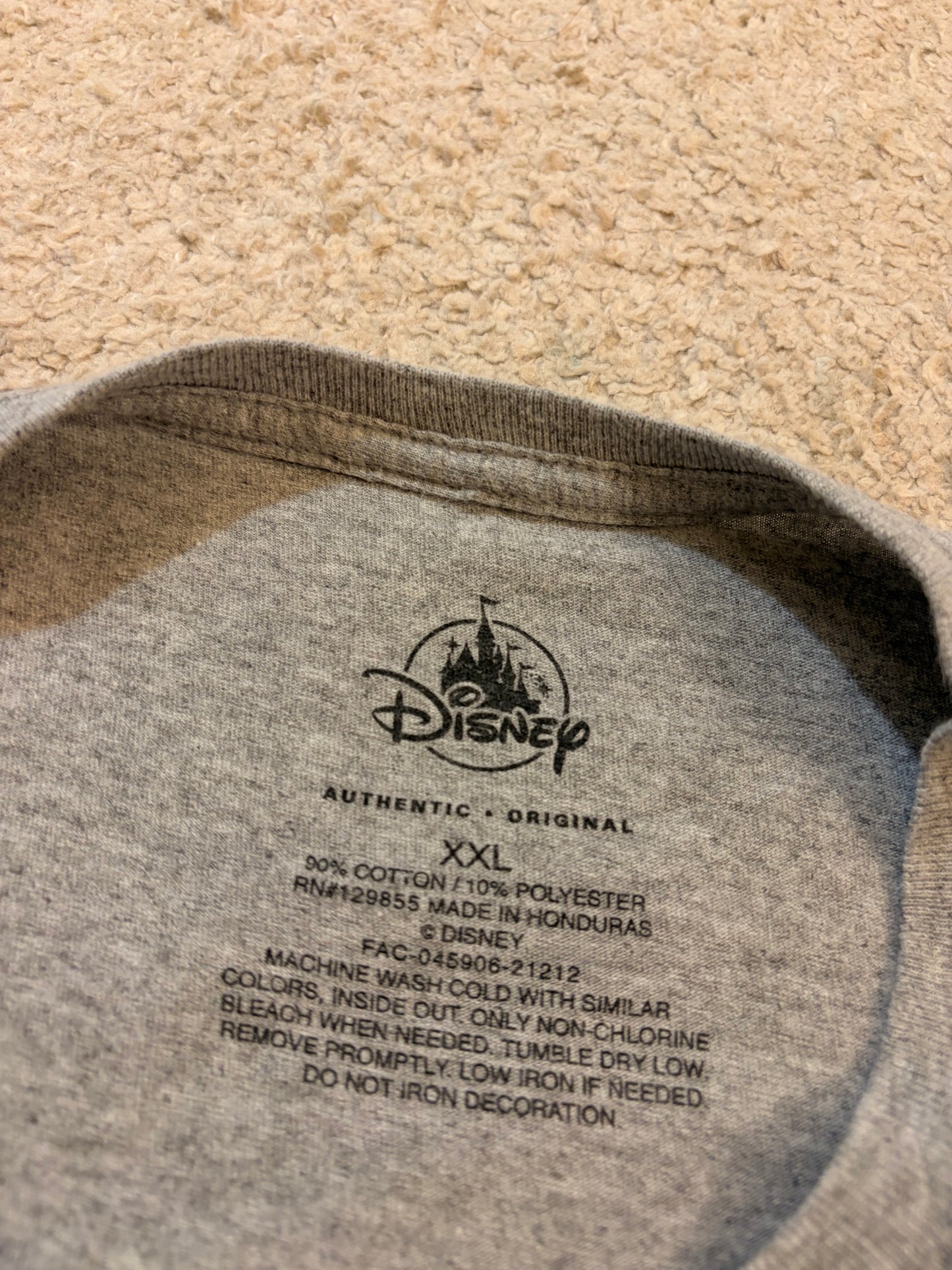 T-shirt Walt Disney World Mickey Mouse Gris Chiné – Taille XXL | Seconde Main