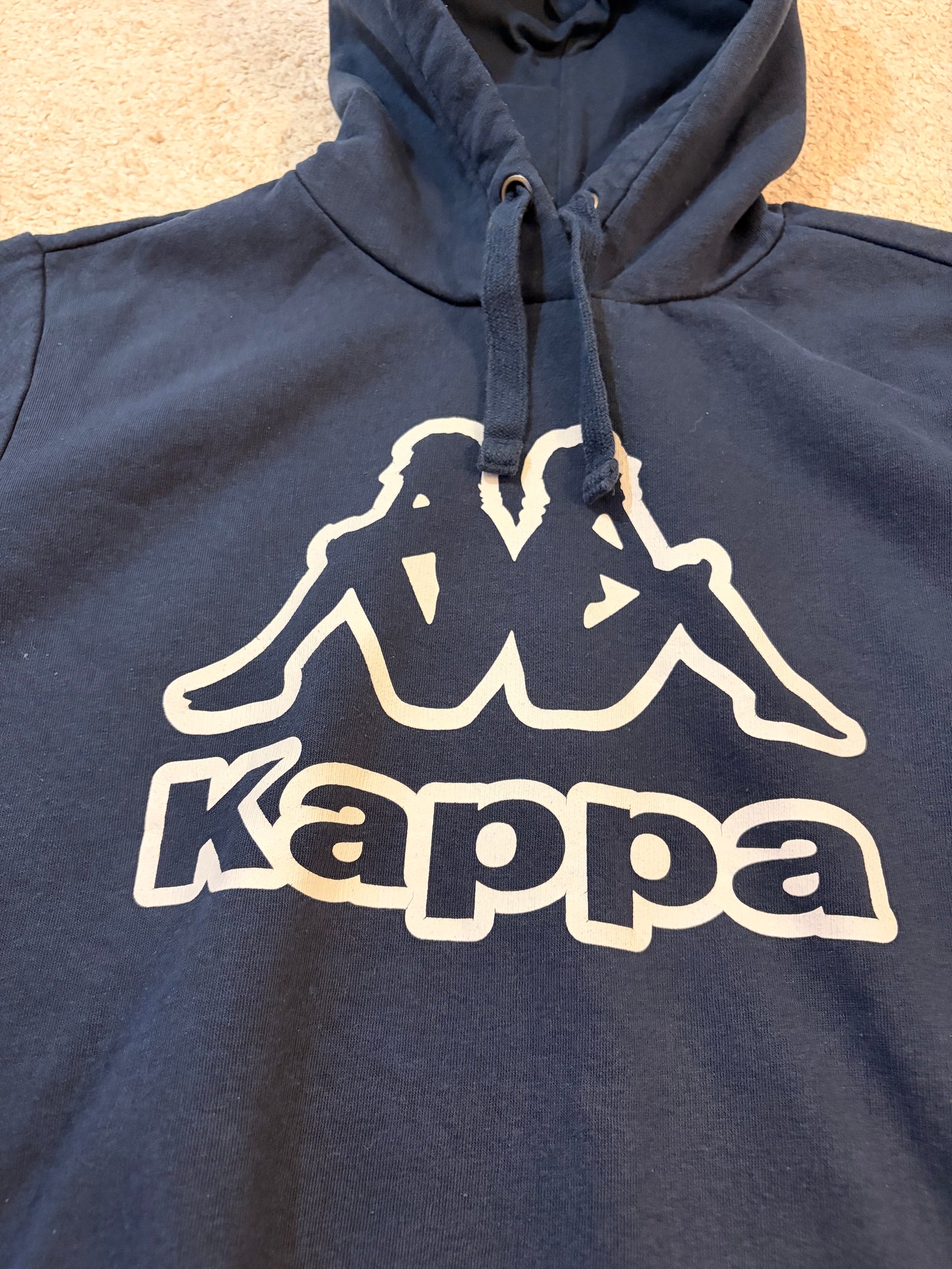 Sweat à Capuche Kappa Logo Omini Bleu Marine – Homme – Taille M