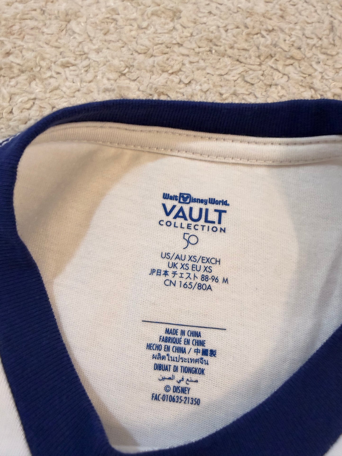 T-shirt Disney Vault Collection 50 Ans Walt Disney World – Taille XS | Seconde Main
