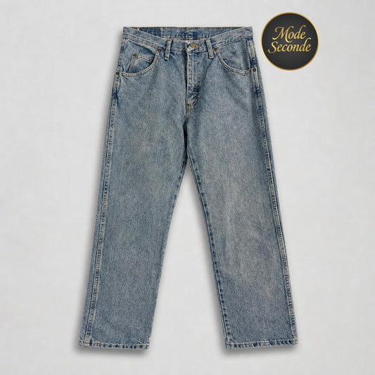 Jean Wrangler Five Star Premium Denim 96501SL Regular Fit bleu light stonewash W31/L32 100% coton denim lourd – Homme | Mode Seconde