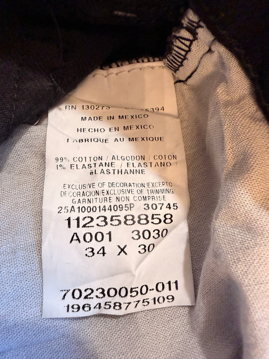 Jean Wrangler Relaxed Fit Noir Intense 99% Coton 1% Élasthanne Coupe Décontractée W34/L30 – Homme