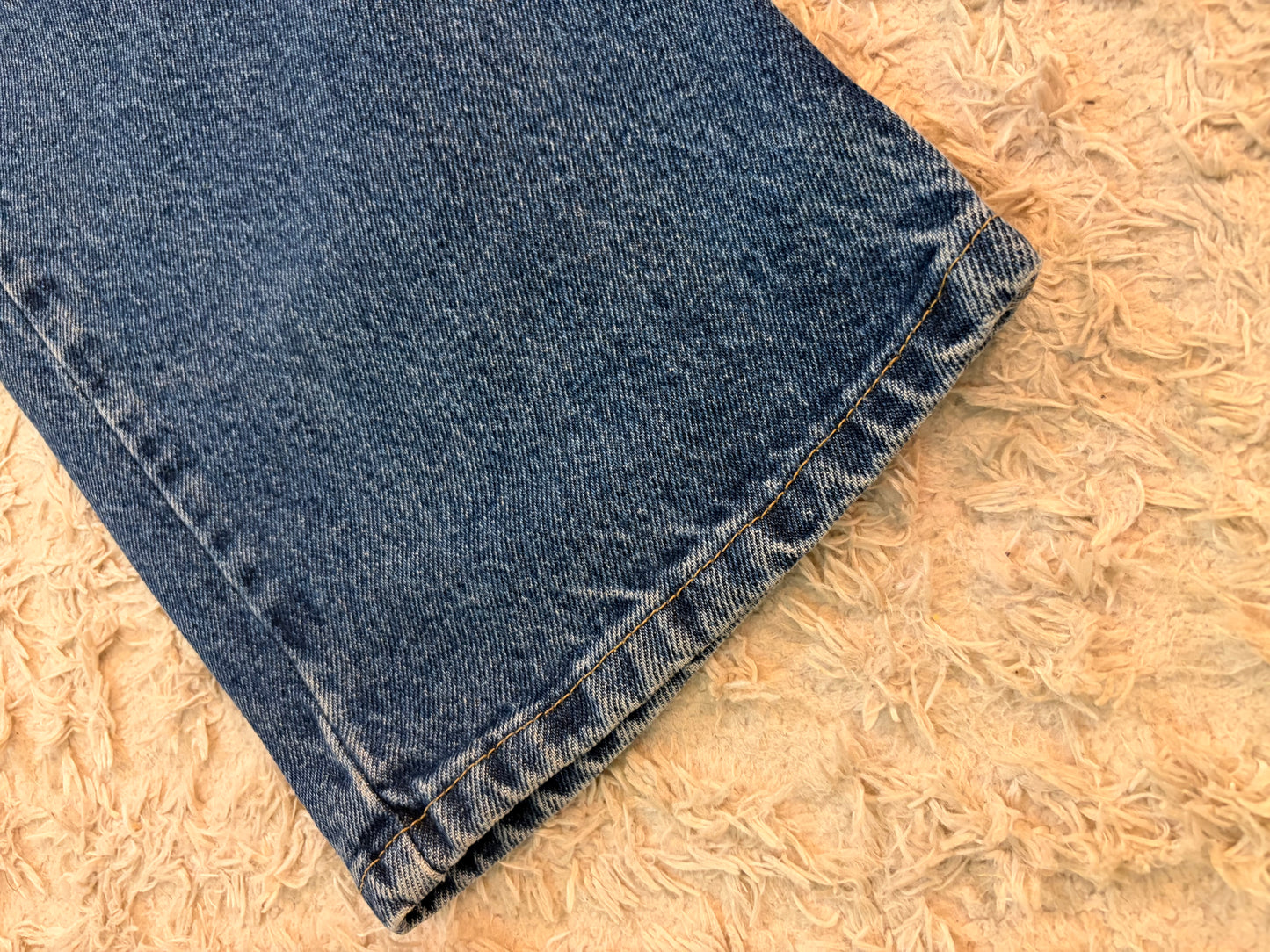 Jean Wrangler Premium Quality Regular Fit Bleu Moyen Délavé 100% Coton W40/L30 (FR 48-50) – Homme Grande Taille – Très Bon état