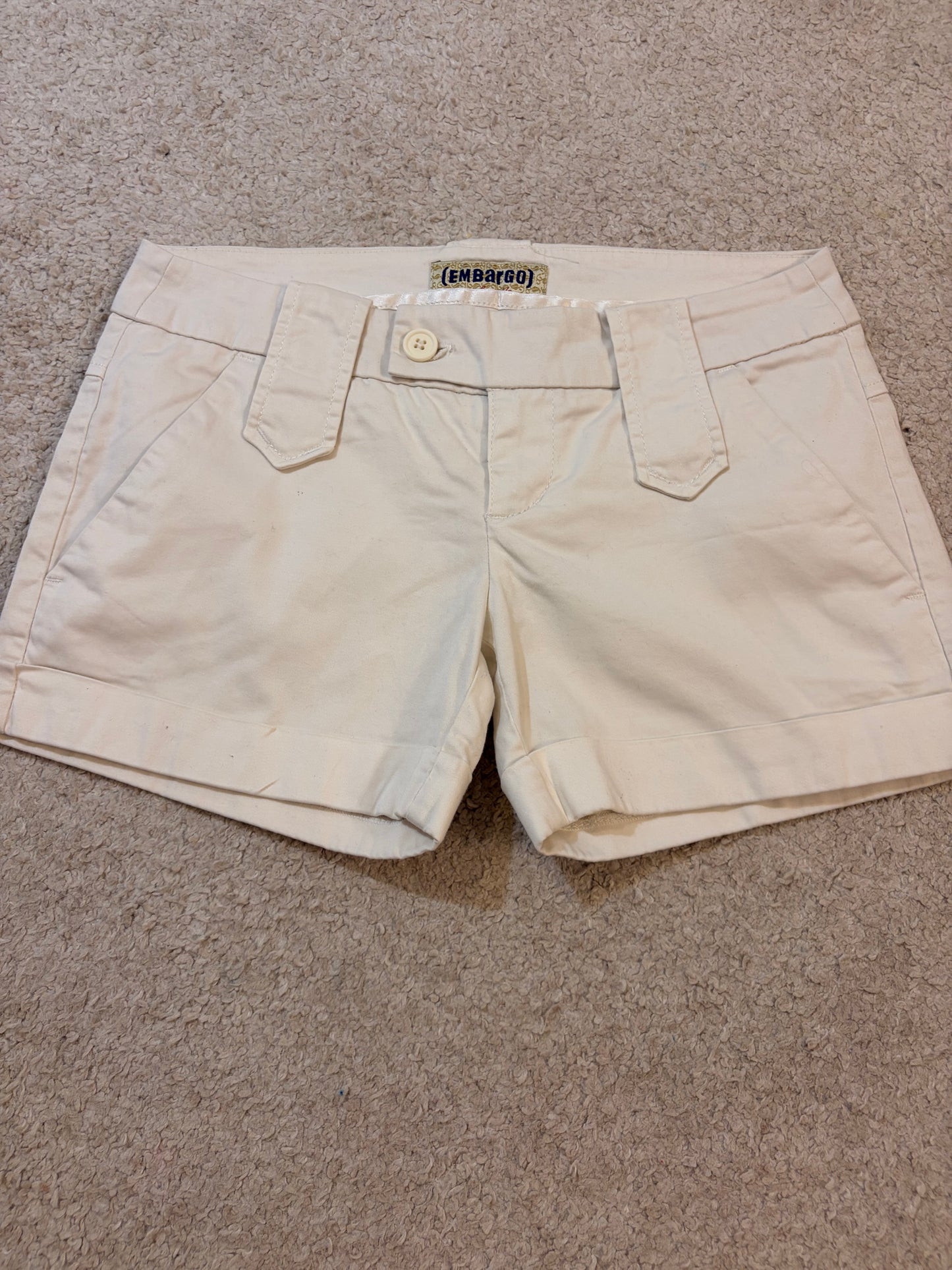 Short Embargo Style Banora Beige/Écru – Femme – Taille 36 (S)