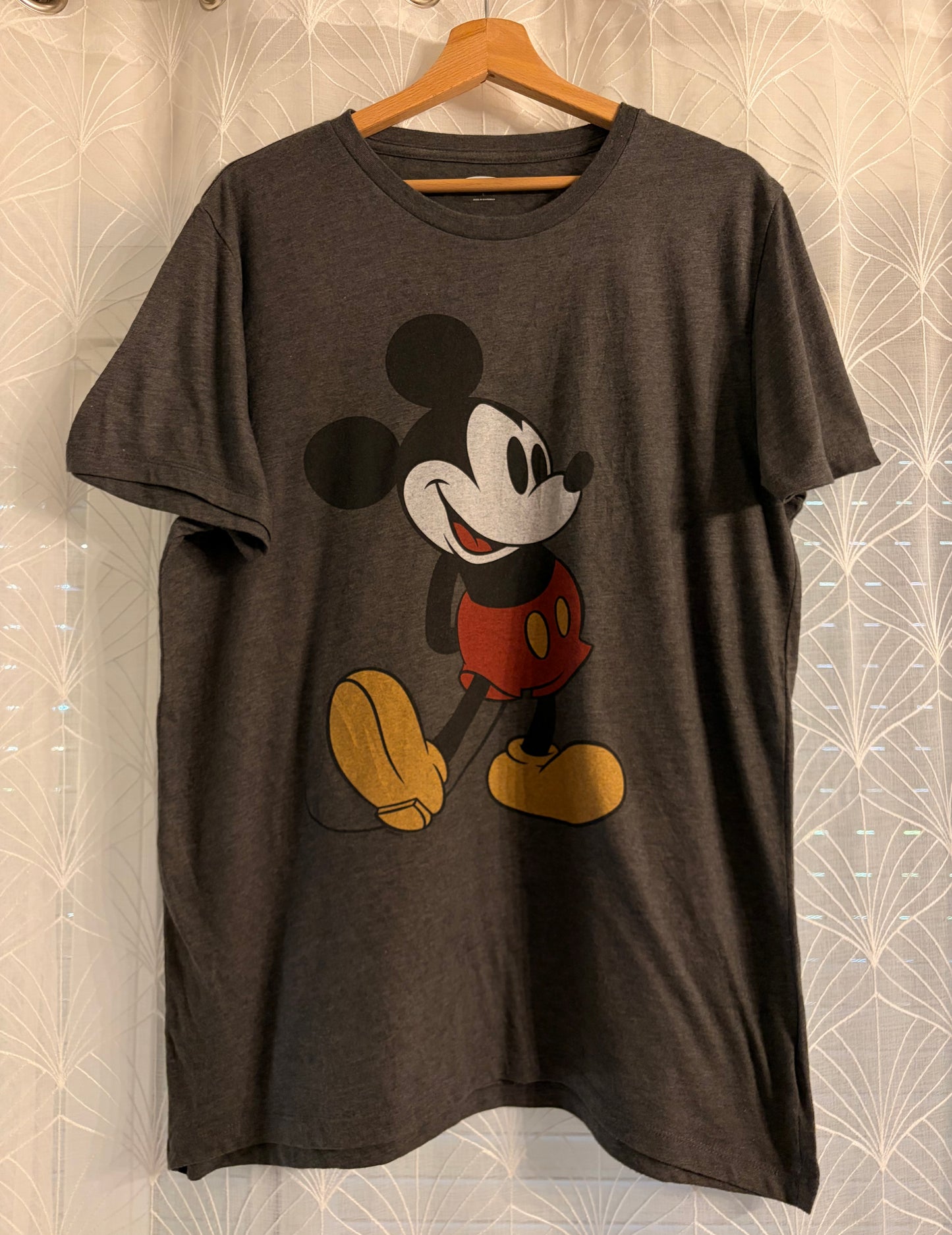T-shirt Disney x Old Navy Mickey Mouse Gris Anthracite Vintage – Taille L