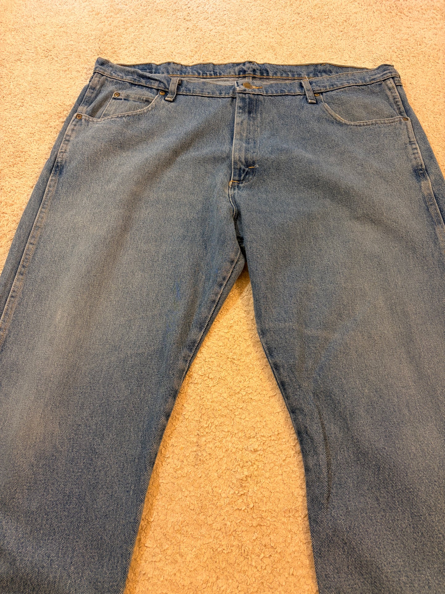 Jean Wrangler Blue Ridge Bleu Clair Straight Fit 100% Coton – Taille W42 L32 | Seconde Main
