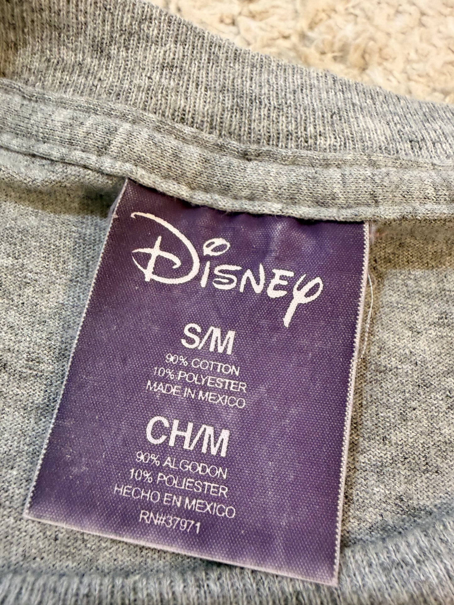 T-shirt Disney Mickey Mouse Bowling 300 Pins Award Gris Chiné – Taille M/L | Seconde Main