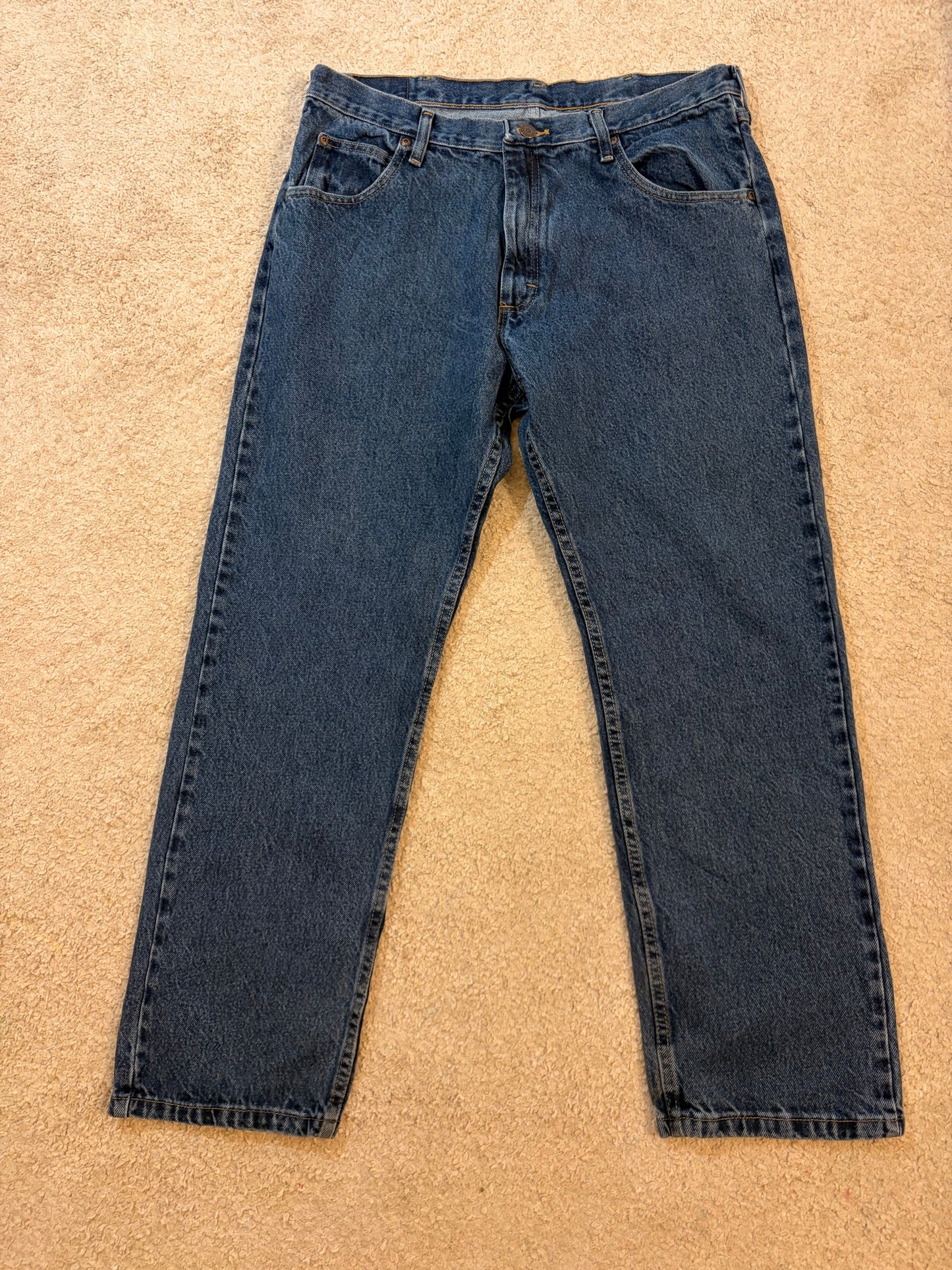 Jean Wrangler Premium Quality Bleu Foncé Straight Fit – Taille W36 L30 | Seconde Main