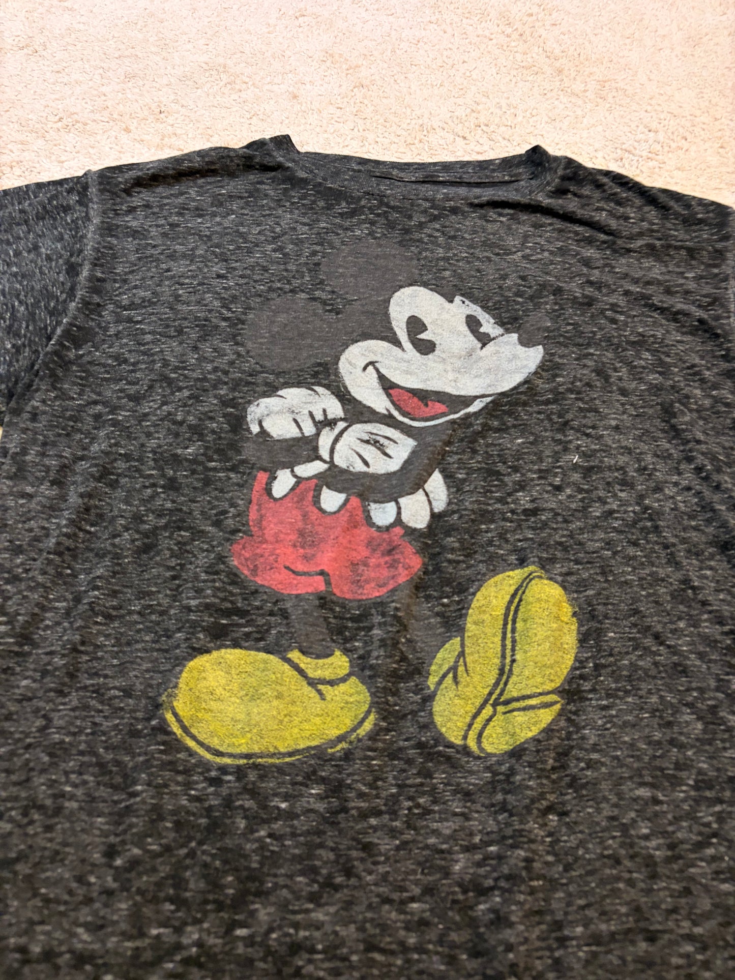 T-shirt Disney Mickey Mouse Noir/Gris - Homme Taille M