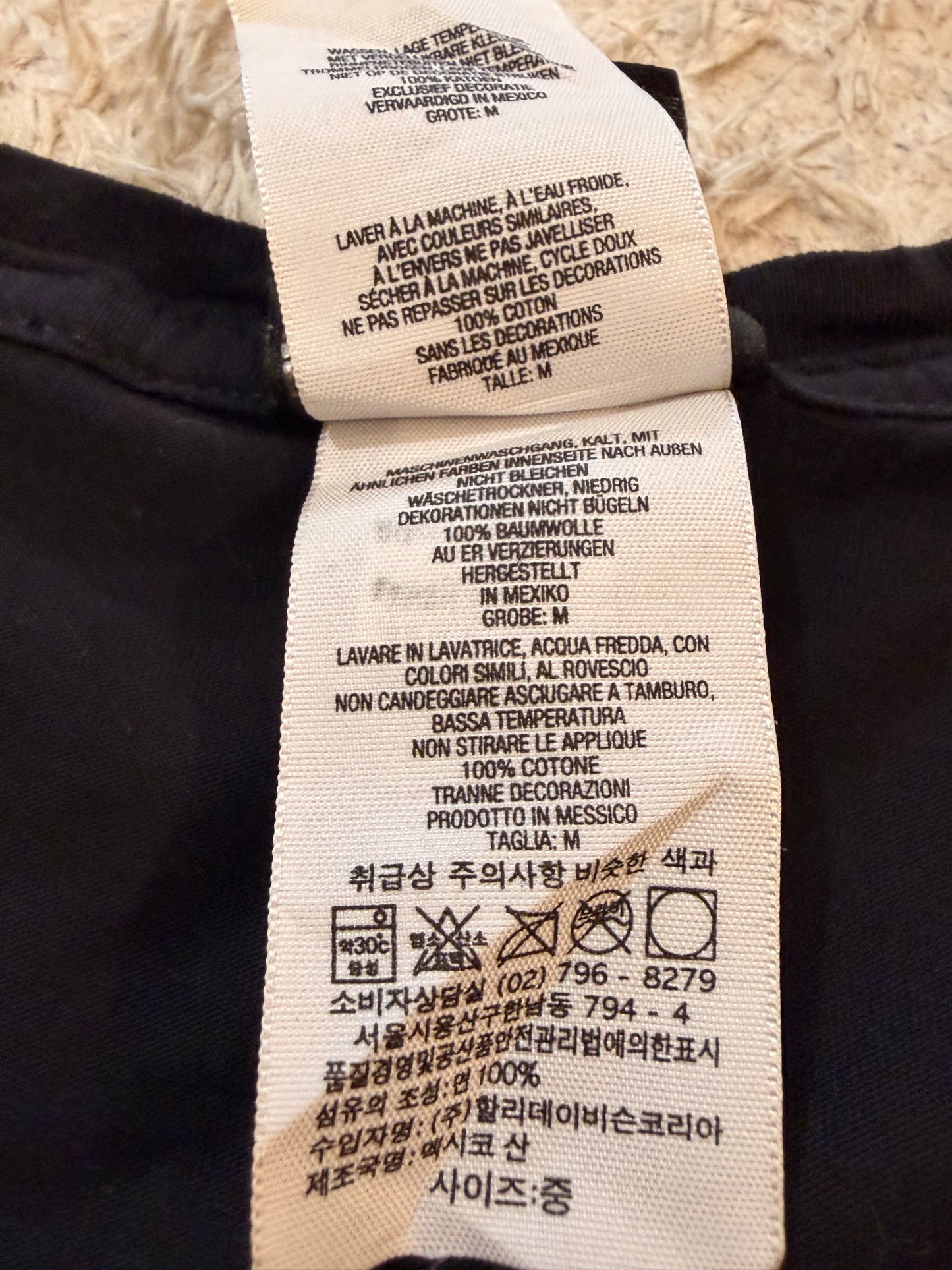 T-shirt Harley-Davidson Rimouski Québec Grunge Corset Col V 100% Coton – Femme – Taille M