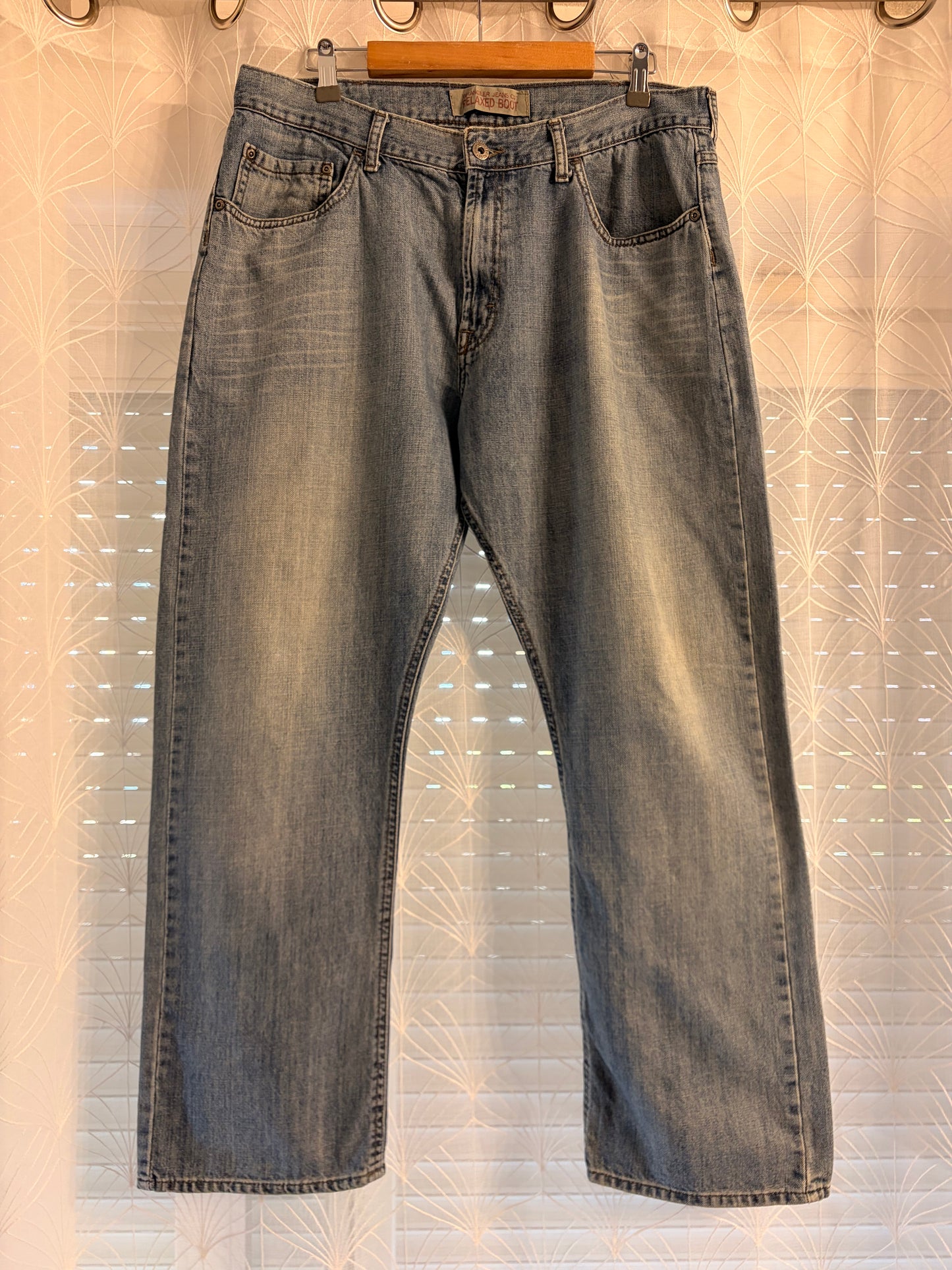 Jean Wrangler Jeans Co Relaxed Bootcut Bleu Délavé 100% Coton – Homme – Taille W36/L30 (46)