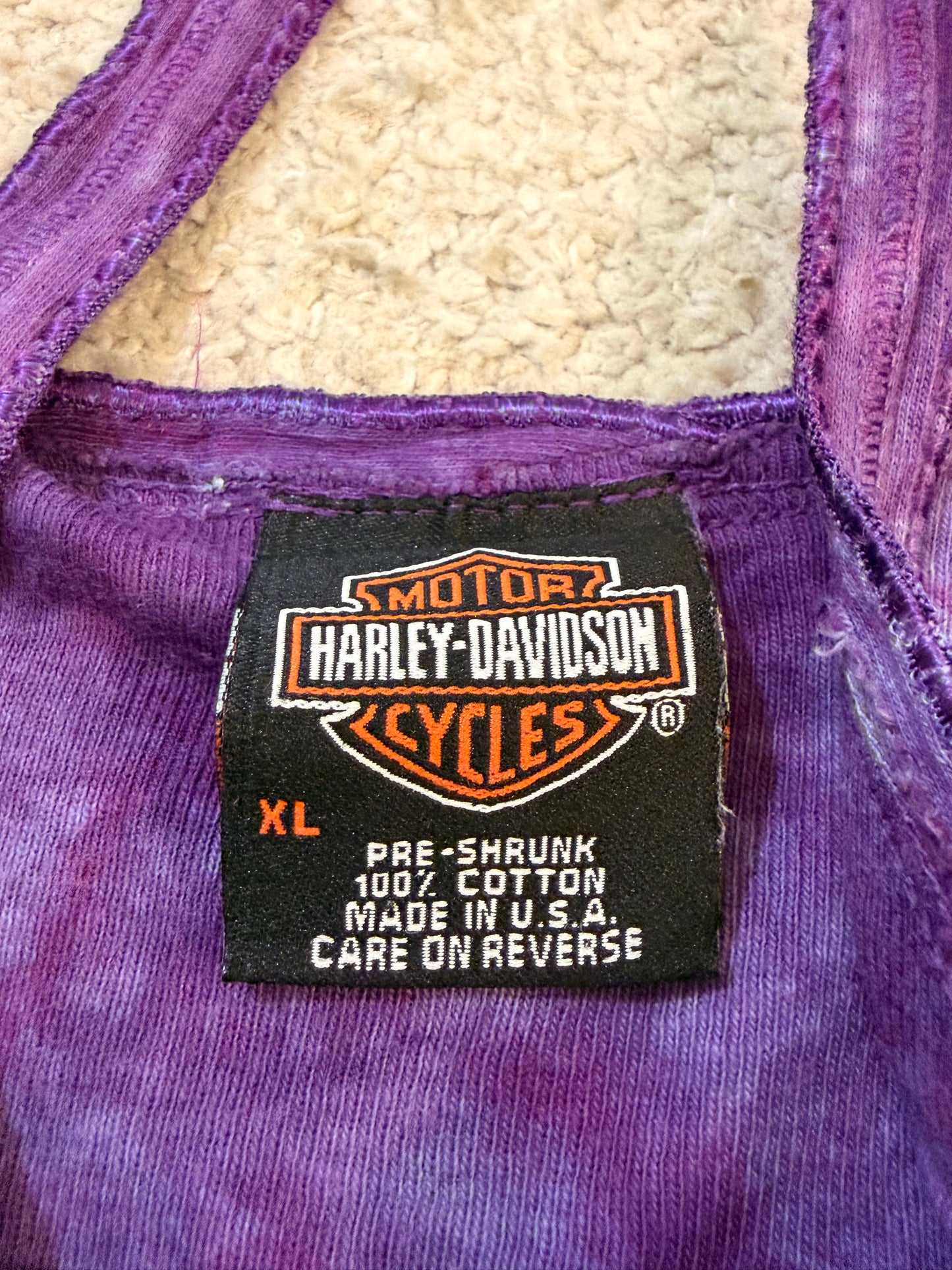 Débardeur Harley-Davidson Tie-Dye Violet/Prune – Wichita KS – Femme – Taille XL