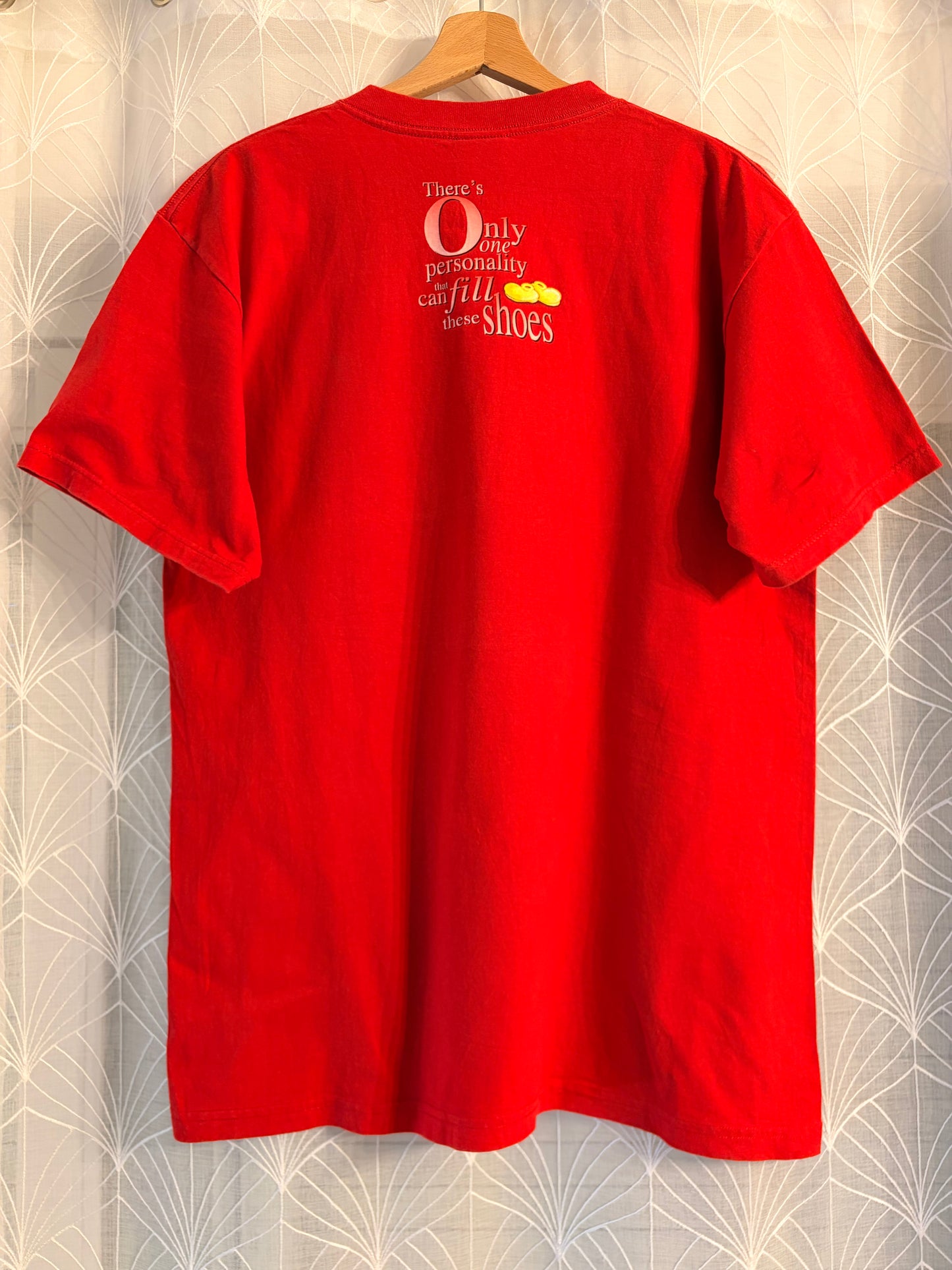 T-shirt Disney Mickey Mouse Classique Rouge Imprimé Vintage – Mixte – Taille XL