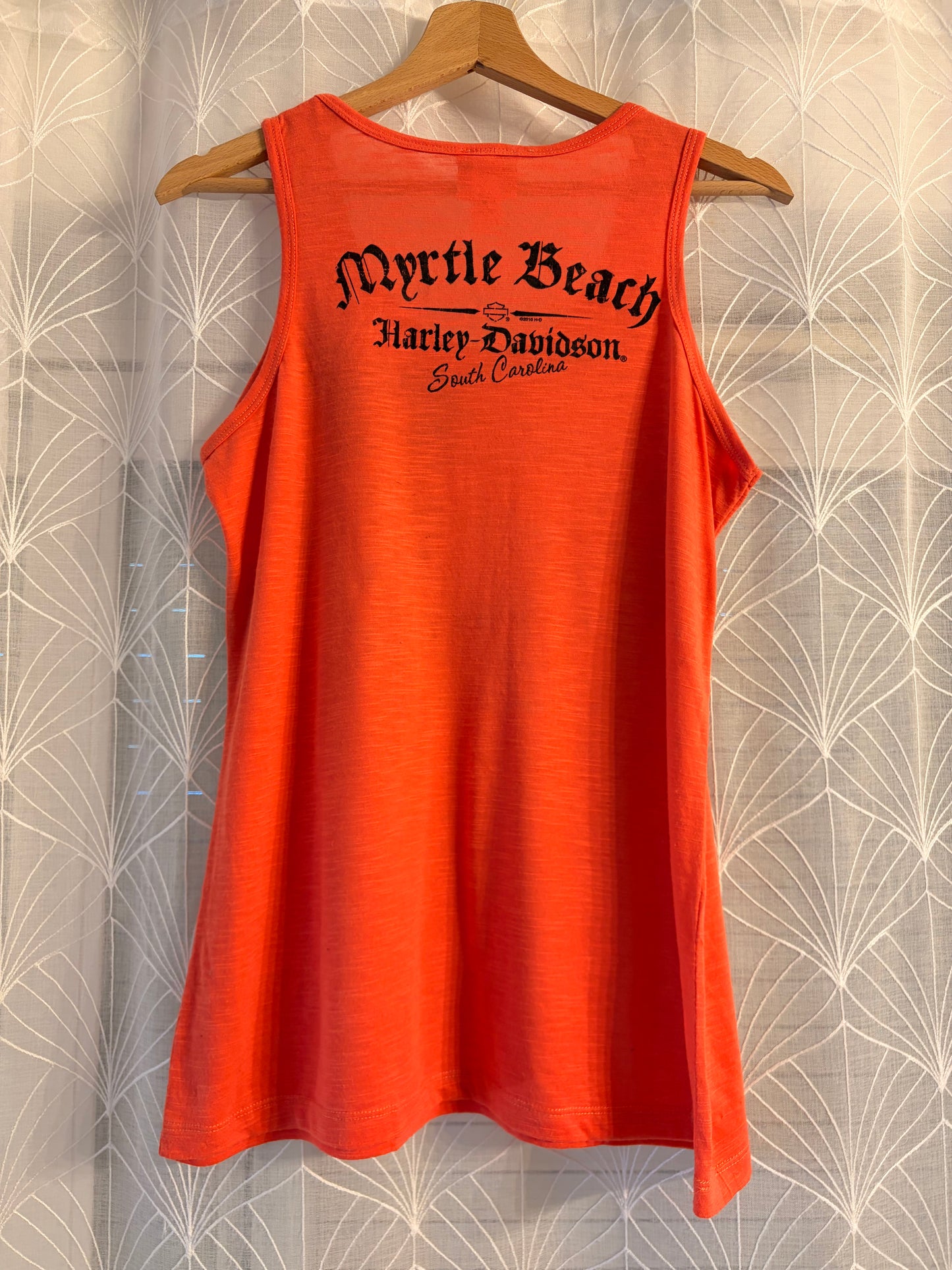 Débardeur Harley-Davidson Collector Cruisin' the Coast 2011 Orange Corail – Femme – Taille M