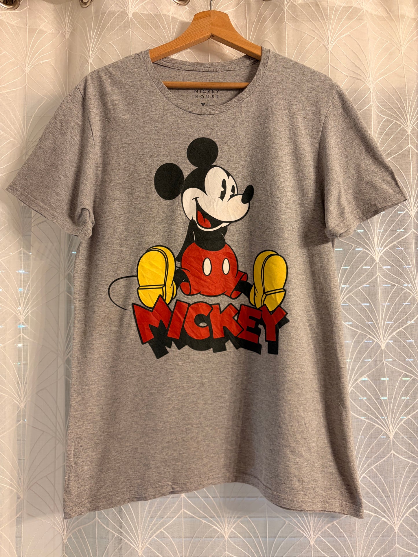 T-shirt Disney Mickey Mouse Vintage Gris Chiné – Taille M