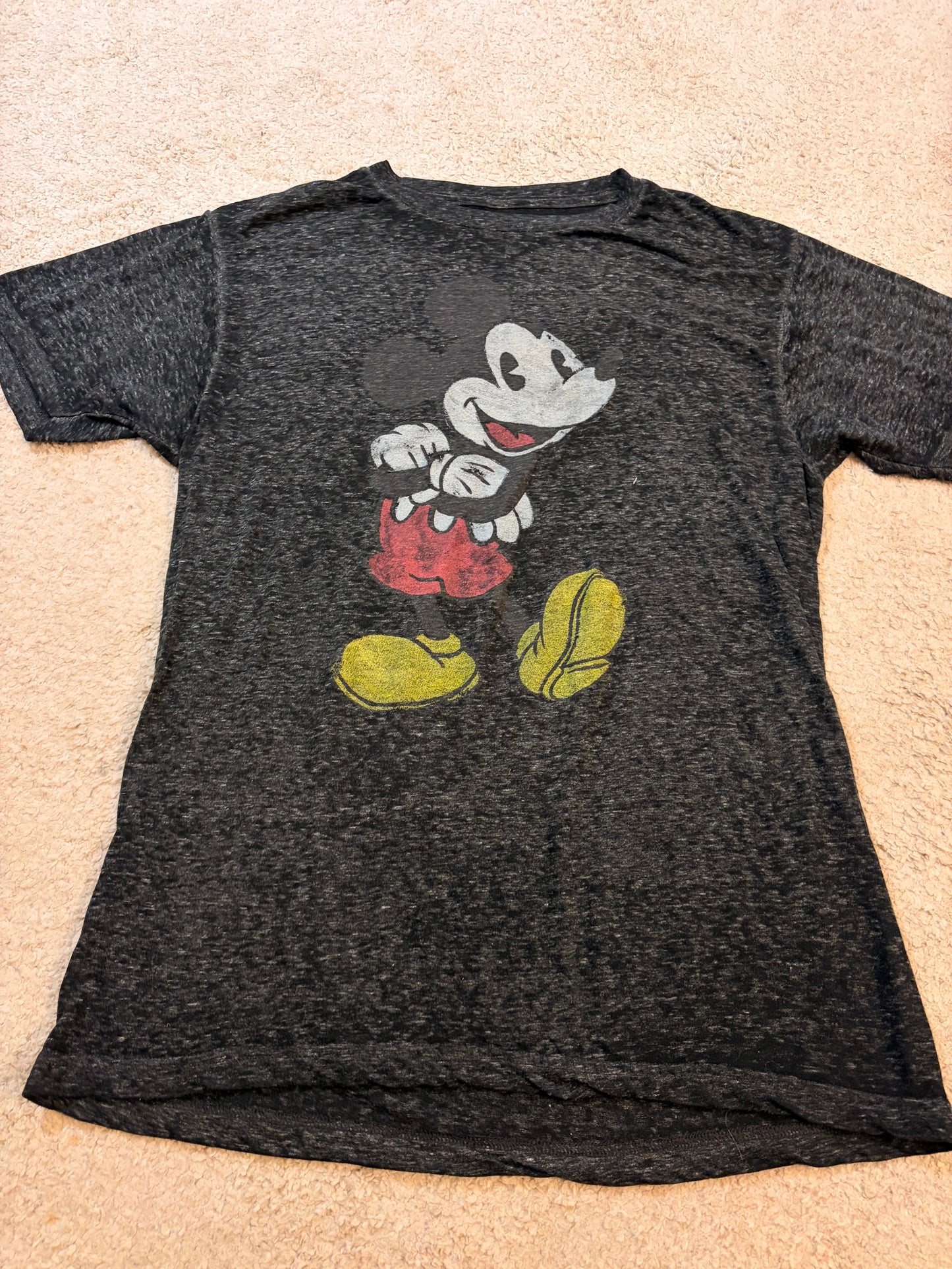 T-shirt Disney Mickey Mouse Noir/Gris - Homme Taille M