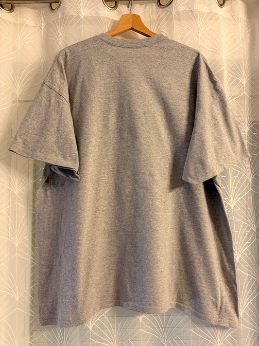 T-shirt Disney Mickey Mouse Vintage Rétro Gris Clair Chiné Coton/Polyester – Taille 2XL | Seconde Main
