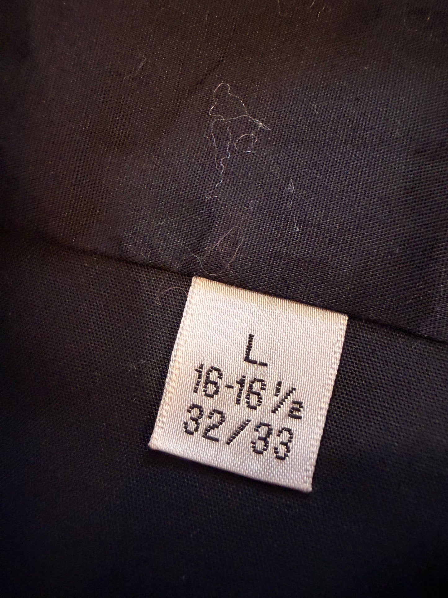 Chemise Pierre Cardin Manches Longues Noire – Taille L